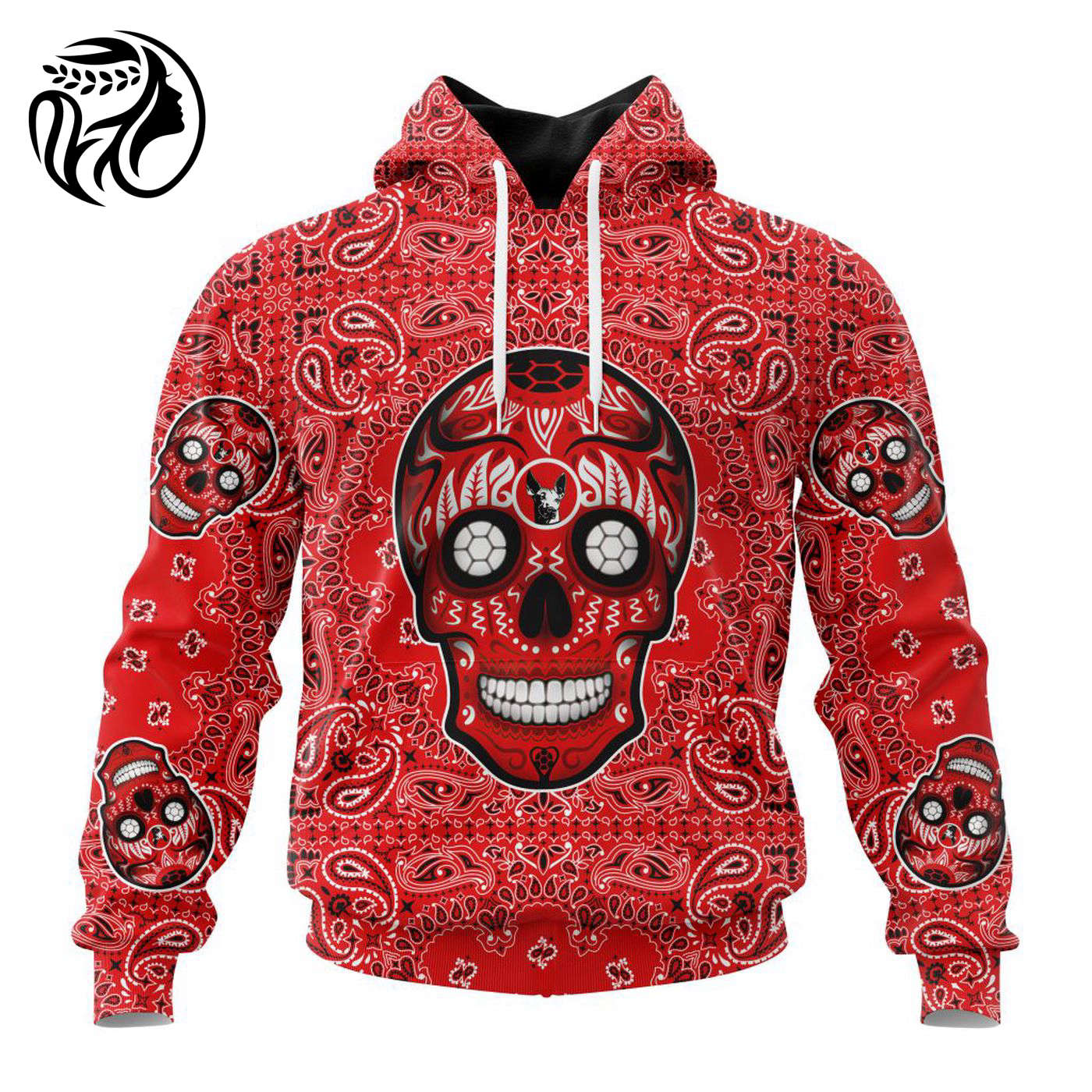 LIGA MX Club Tijuana Special Sugar Skull Kits For Dia De Muertos ST2202 3d Printed Hoodie 3d Printed Hoodie