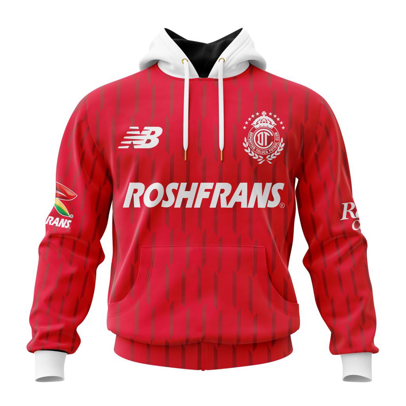 LIGA MX Deportivo Toluca Personalized 2024-2025 Home Kits 3d Printed Hoodie 3d Printed Hoodie