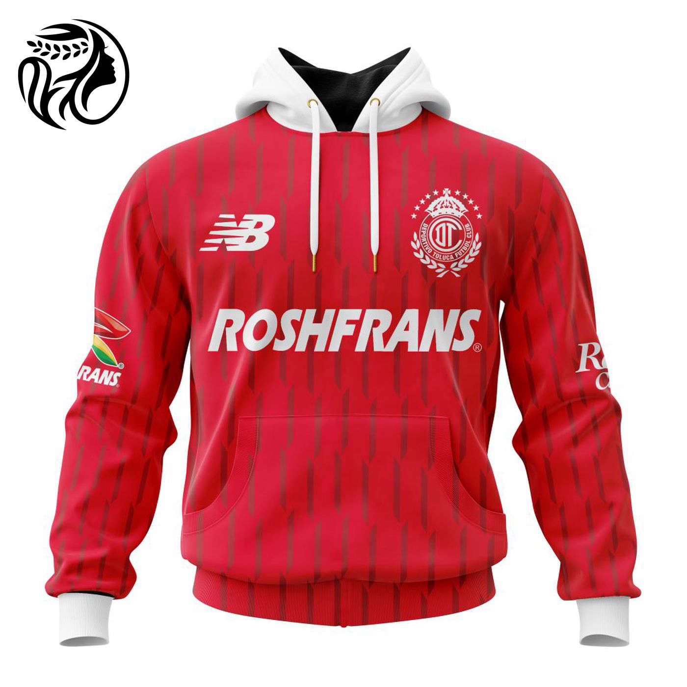LIGA MX Deportivo Toluca Personalized 2024-2025 Home Kits 3d Printed Hoodie 3d Printed Hoodie