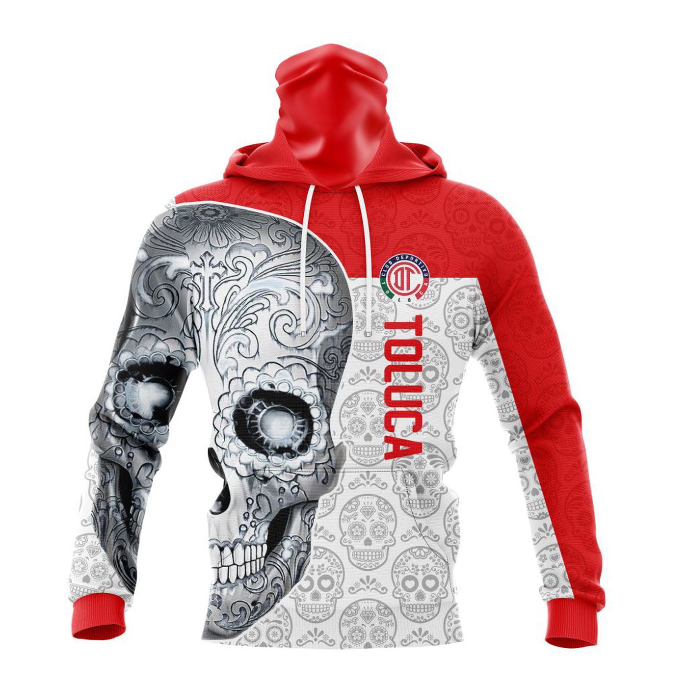LIGA MX Deportivo Toluca Special Sugar Skull Kits For Dia De Muertos ST2201 3d Printed Hoodie 3d Printed Hoodie