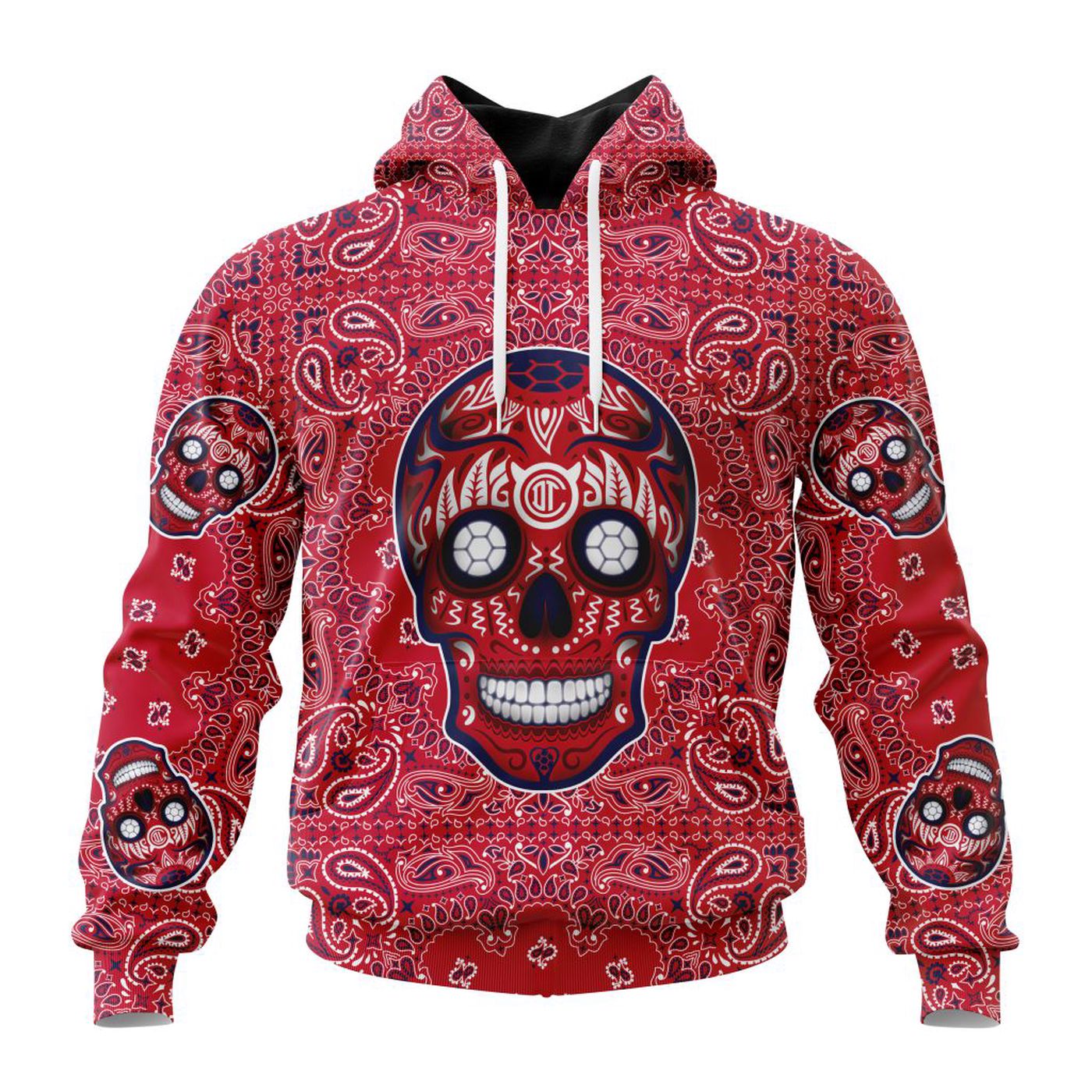 LIGA MX Deportivo Toluca Special Sugar Skull Kits For Dia De Muertos ST2202 3d Printed Hoodie 3d Printed Hoodie