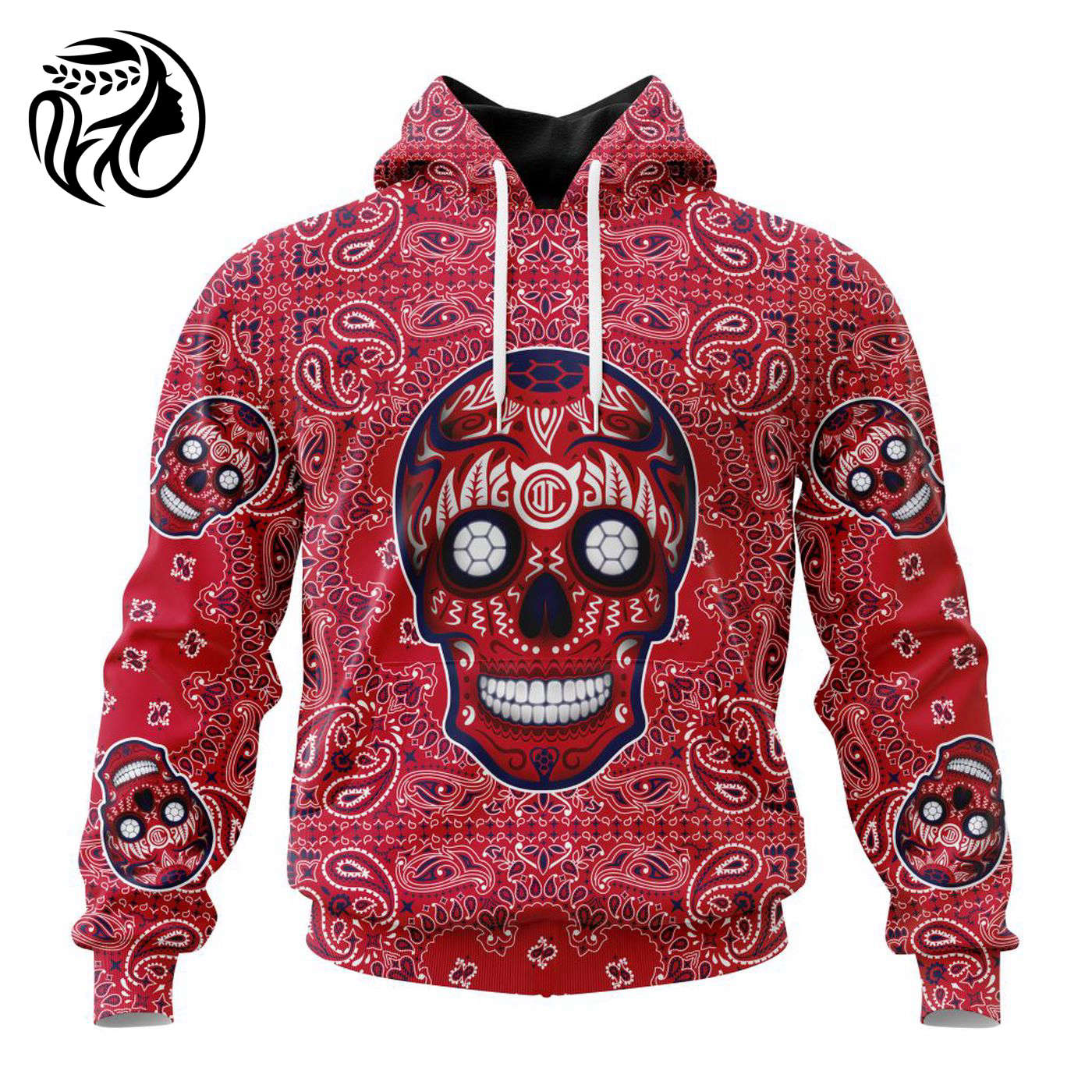 LIGA MX Deportivo Toluca Special Sugar Skull Kits For Dia De Muertos ST2202 3d Printed Hoodie 3d Printed Hoodie
