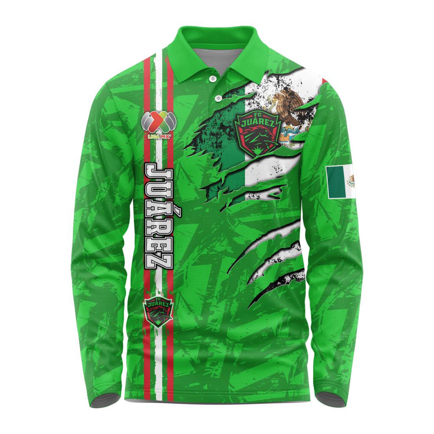 LIGA MX FC Juarez Special Long Sleeve Polo Design Kits ST2401 3d Printed Hoodie 3d Printed Hoodie