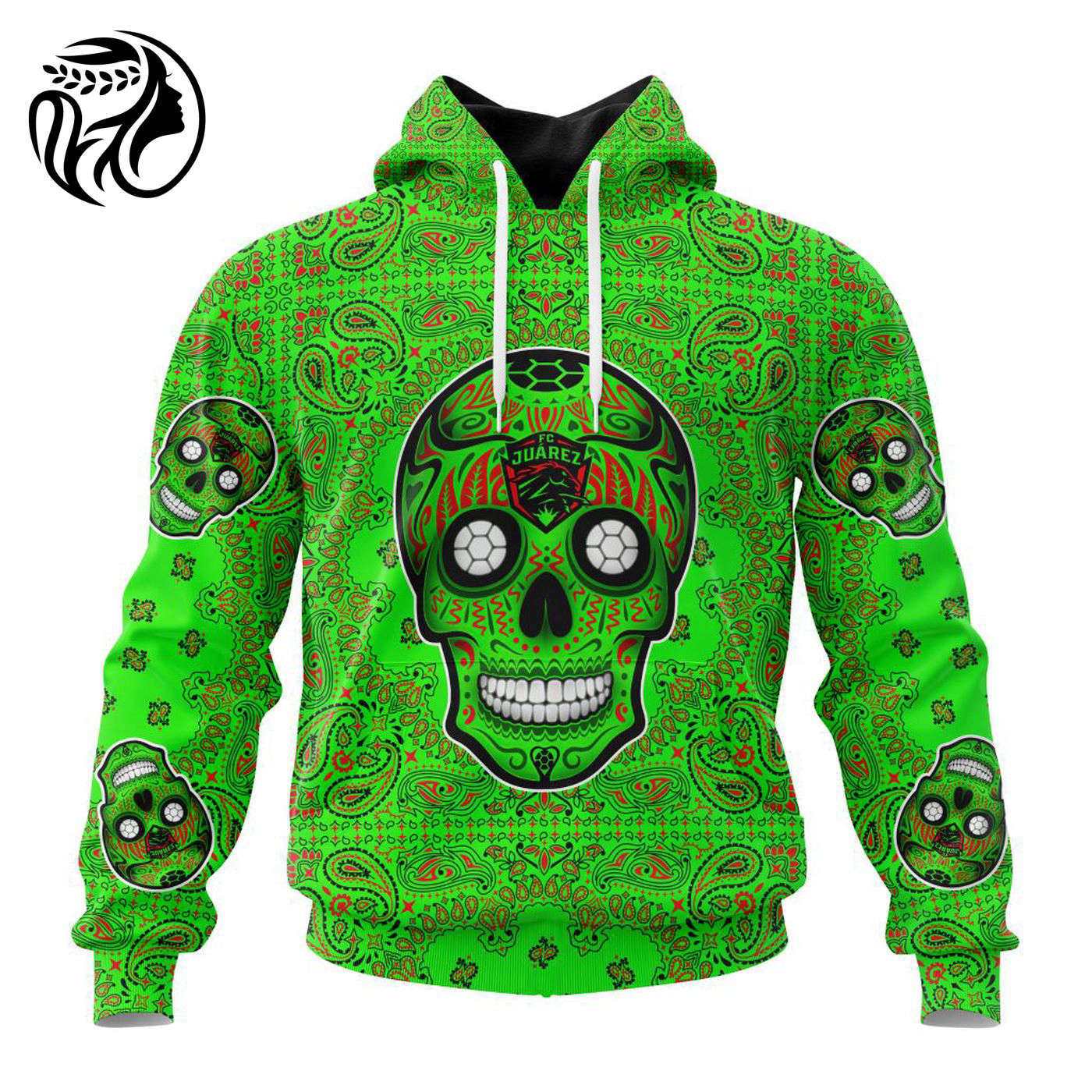 LIGA MX FC Juarez Special Sugar Skull Kits For Dia De Muertos ST2202 3d Printed Hoodie 3d Printed Hoodie