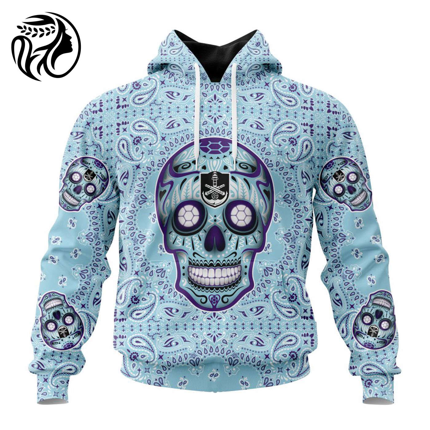LIGA MX Mazatlan F.C Special Sugar Skull Kits For Dia De Muertos ST2202 3d Printed Hoodie 3d Printed Hoodie