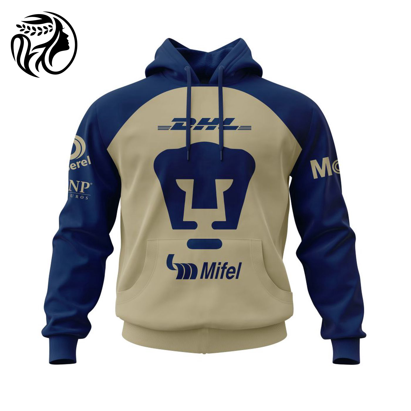 LIGA MX Pumas UNAM 2022-2023 Away Kits 3d Printed Hoodie 3d Printed Hoodie