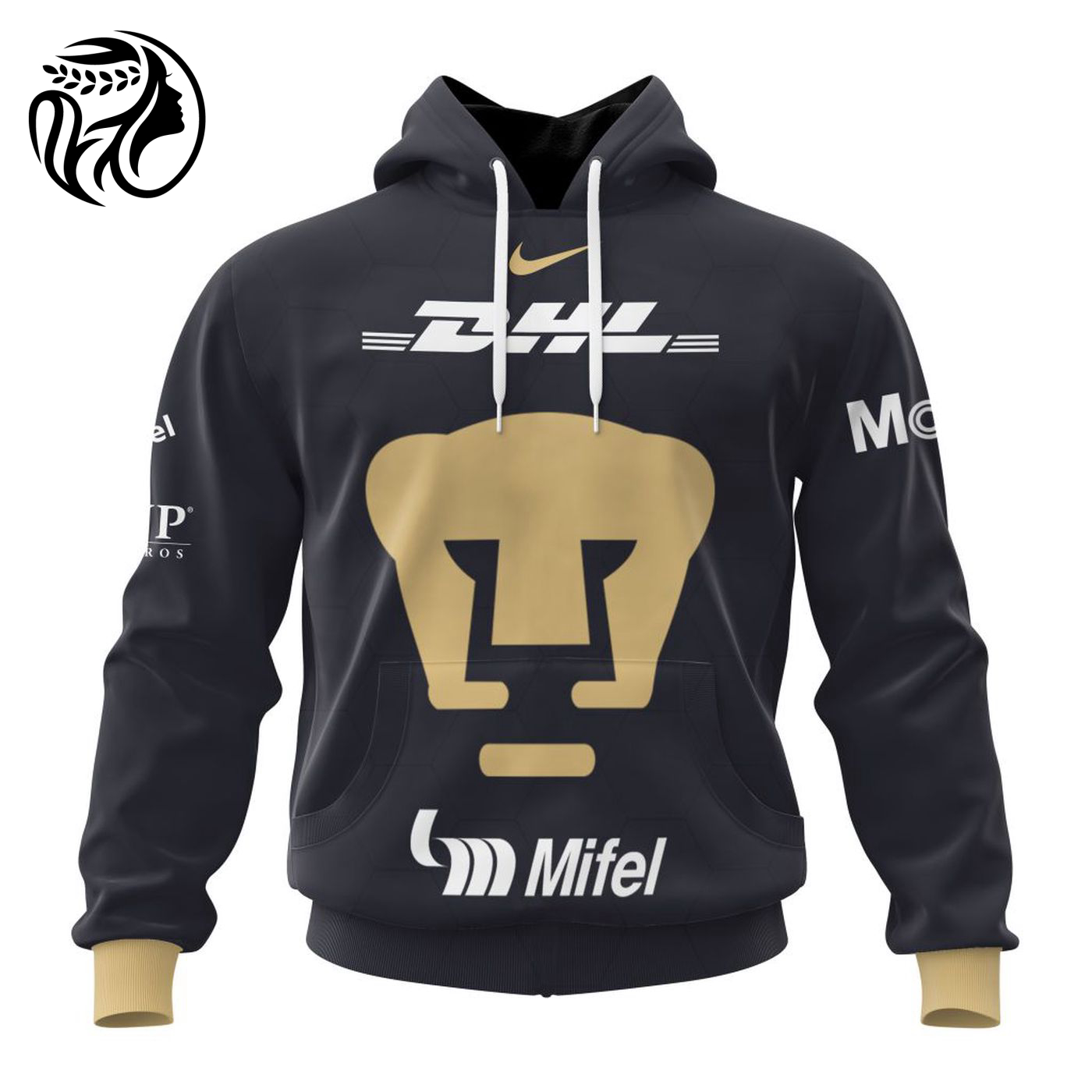 LIGA MX Pumas UNAM 2023 – 2024 Away Kits 3d Printed Hoodie 3d Printed Hoodie
