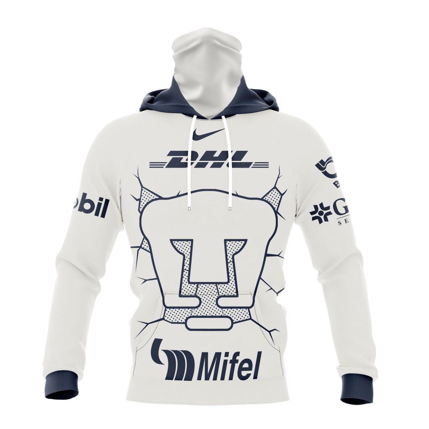 LIGA MX Pumas UNAM 2023-2024 Home Kits 3d Printed Hoodie 3d Printed Hoodie