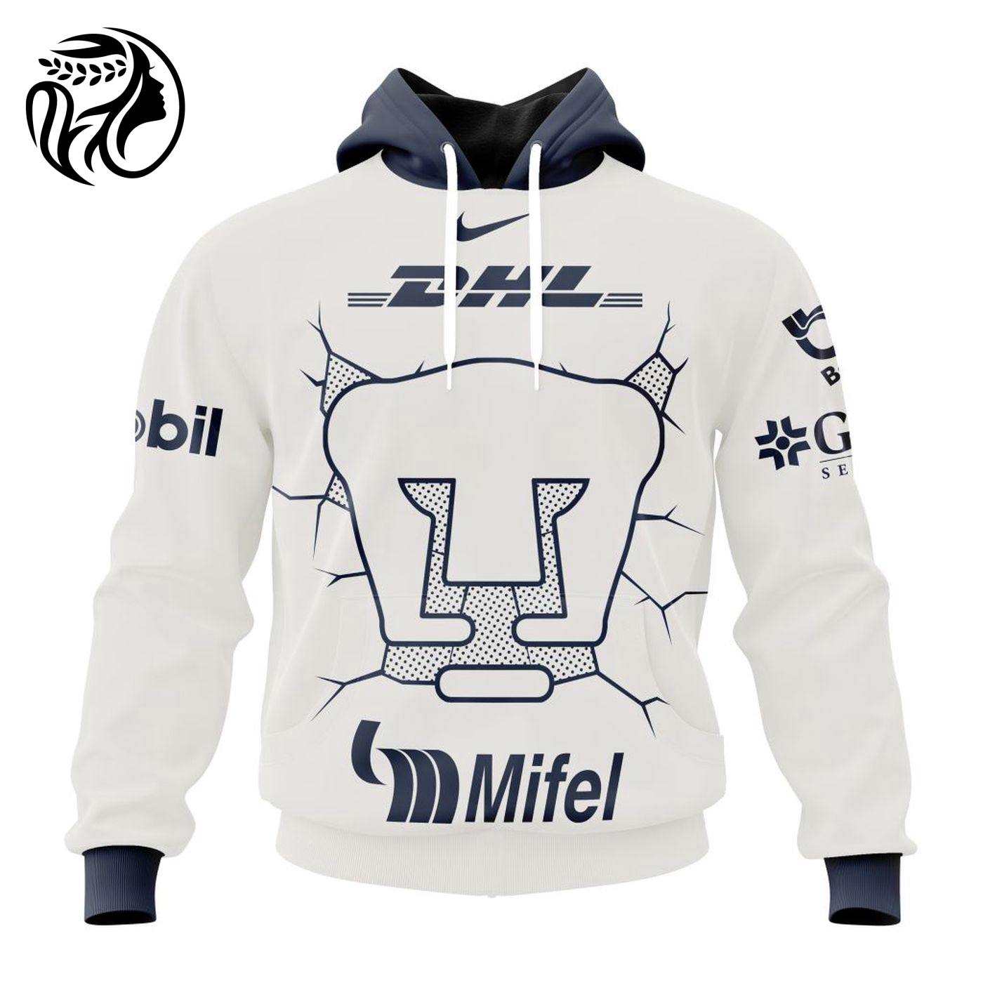 LIGA MX Pumas UNAM 2023-2024 Home Kits 3d Printed Hoodie 3d Printed Hoodie