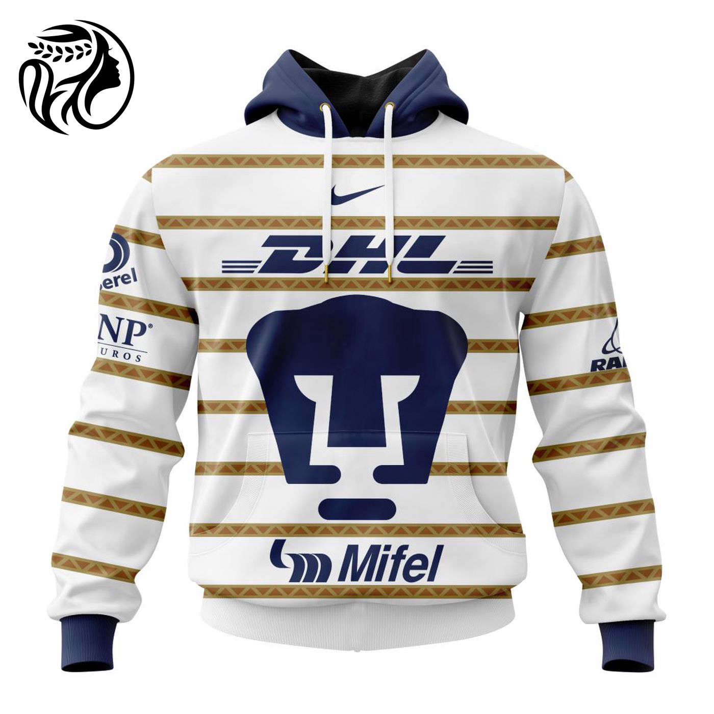 LIGA MX Pumas UNAM Personalized 2025 Home Kits 3d Printed Hoodie 3d Printed Hoodie