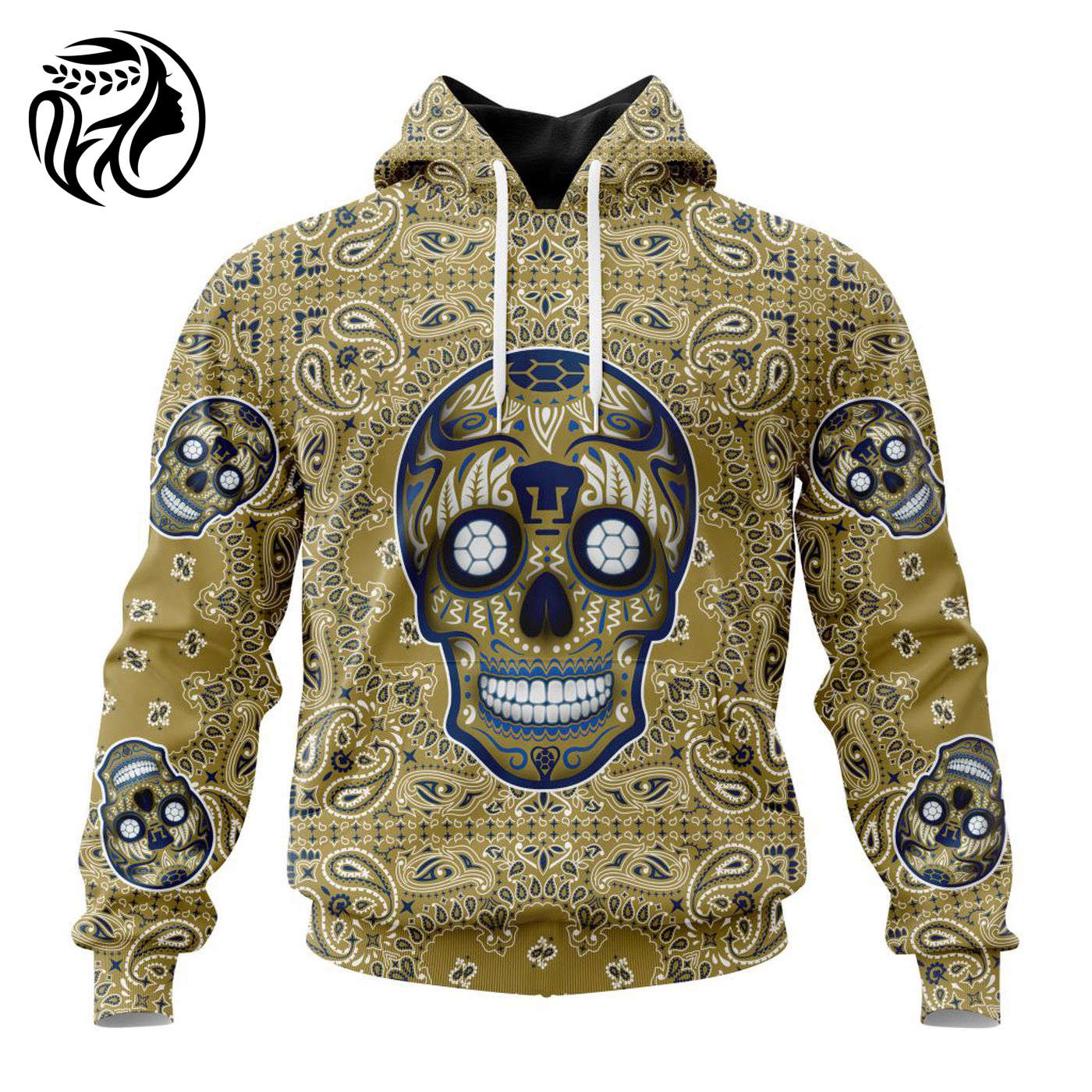 LIGA MX Pumas UNAM Special Sugar Skull Kits For Dia De Muertos ST2202 3d Printed Hoodie 3d Printed Hoodie