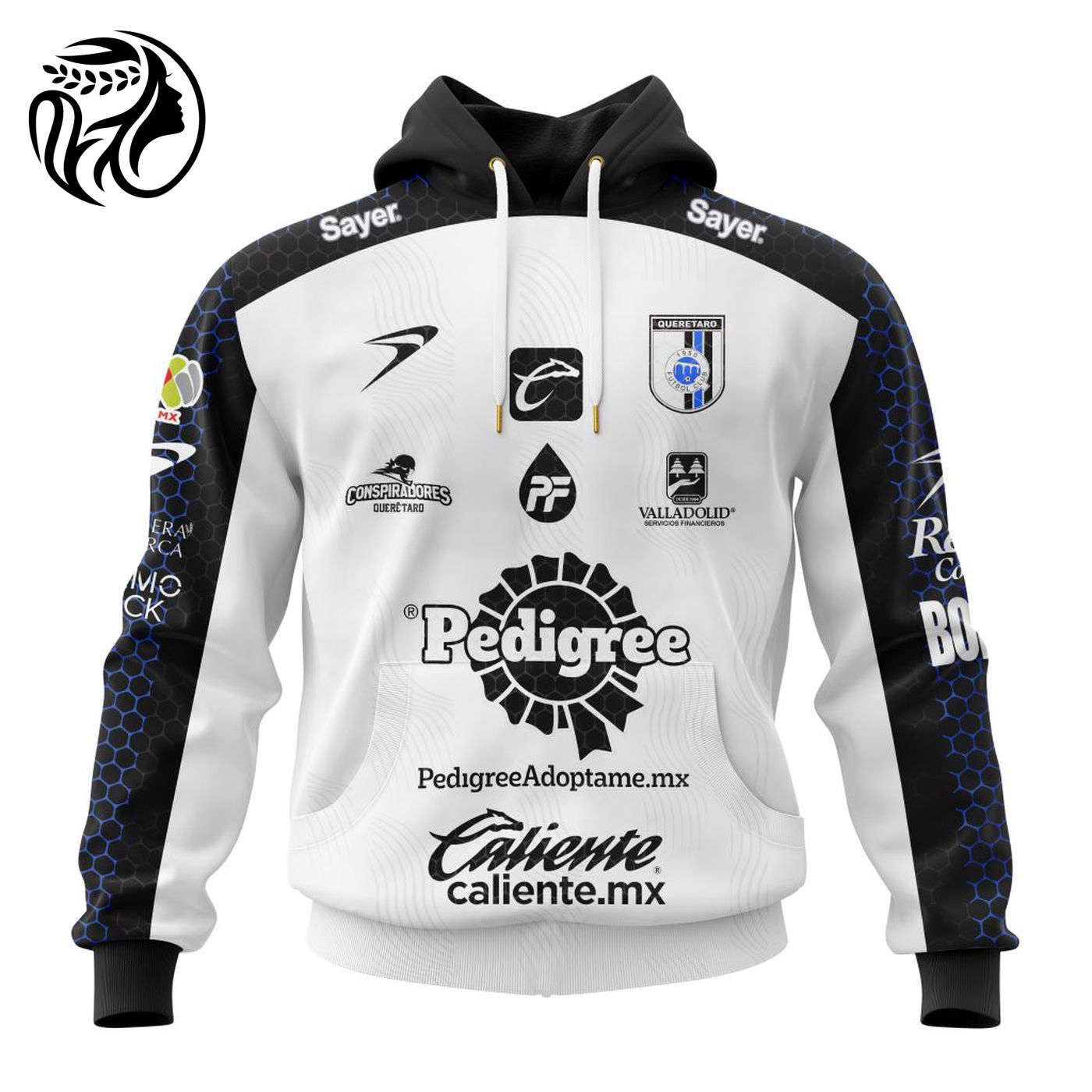LIGA MX Queretaro F.C Personalized 2024-2025 Away Kits 3d Printed Hoodie 3d Printed Hoodie