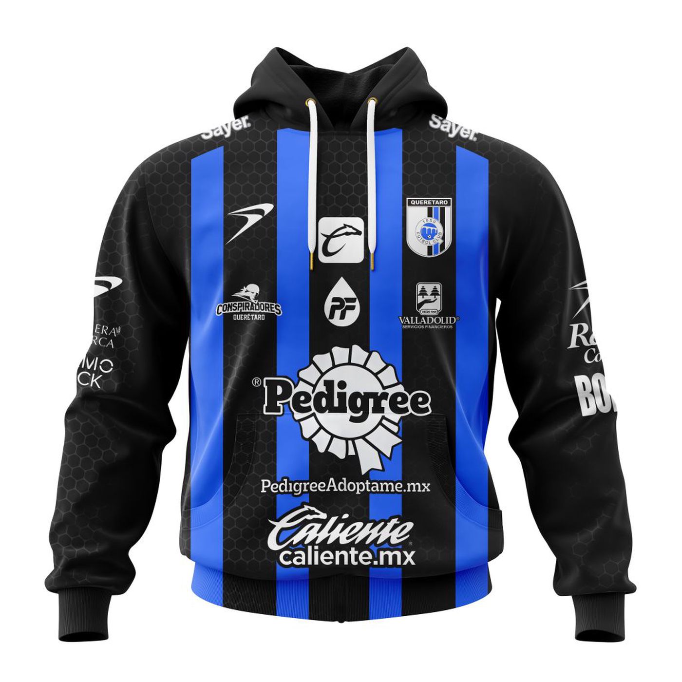 LIGA MX Queretaro F.C Personalized 2024-2025 Home Kits 3d Printed Hoodie 3d Printed Hoodie