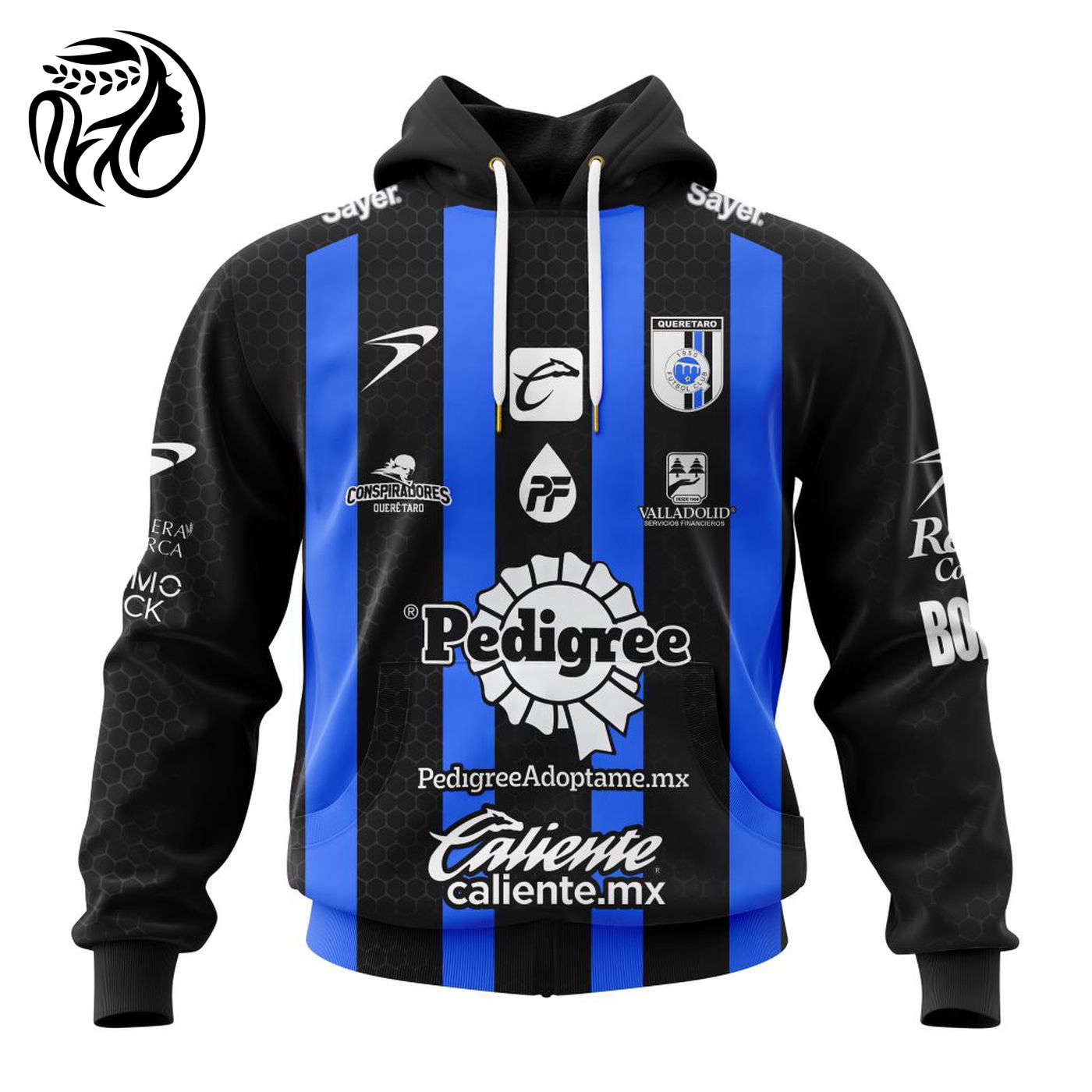 LIGA MX Queretaro F.C Personalized 2024-2025 Home Kits 3d Printed Hoodie 3d Printed Hoodie