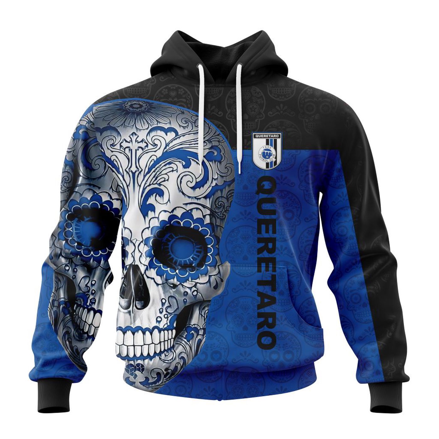 LIGA MX Queretaro F.C Special Sugar Skull Kits For Dia De Muertos ST2201 3d Printed Hoodie 3d Printed Hoodie