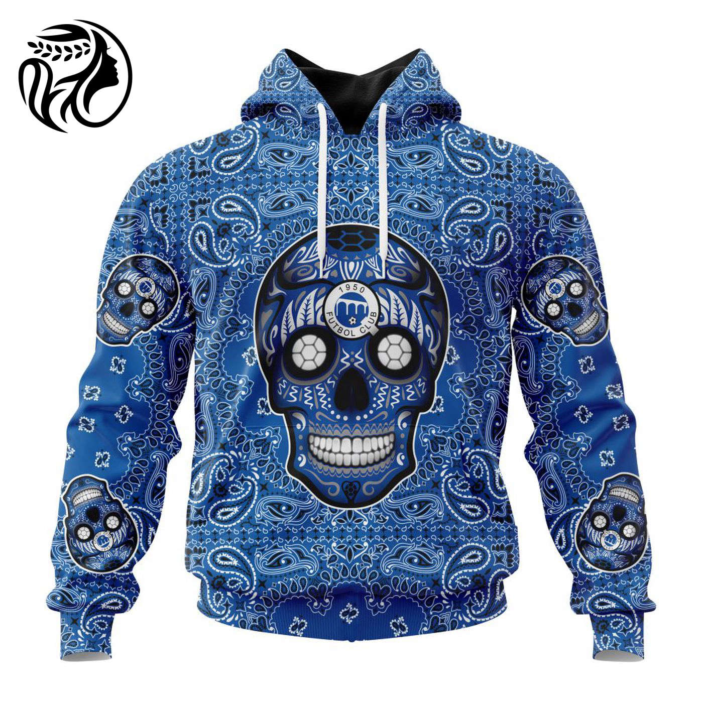 LIGA MX Queretaro F.C Special Sugar Skull Kits For Dia De Muertos ST2202 3d Printed Hoodie 3d Printed Hoodie