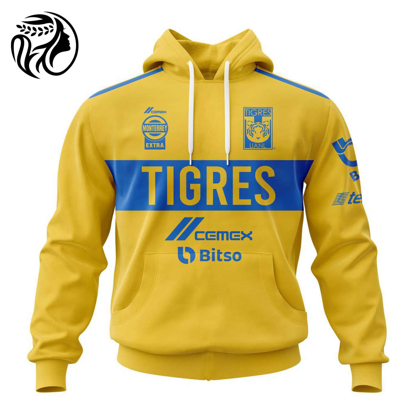 LIGA MX Tigres UANL Home Kits 2022/2023 3d Printed Hoodie 3d Printed Hoodie