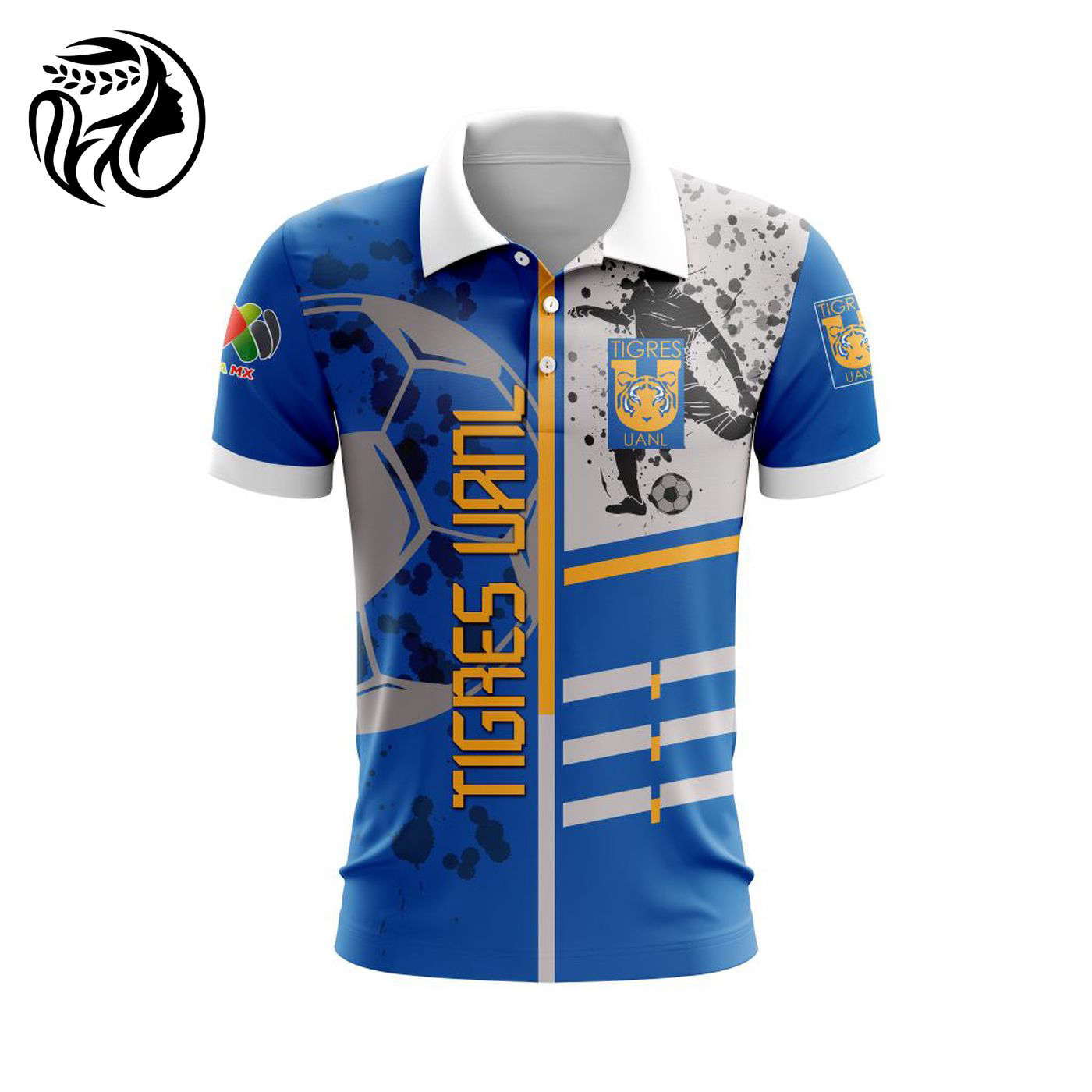 LIGA MX Tigres UANL Special Polo Design Concept Kits ST2401 3d Printed Hoodie 3d Printed Hoodie