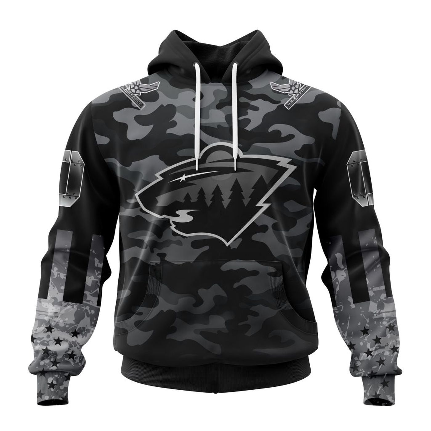 Minnesota Wild | Specialized Kits With Camo Color And You Can Customs YourService Branches 3d Printed Hoodie 3d Printed Hoodie