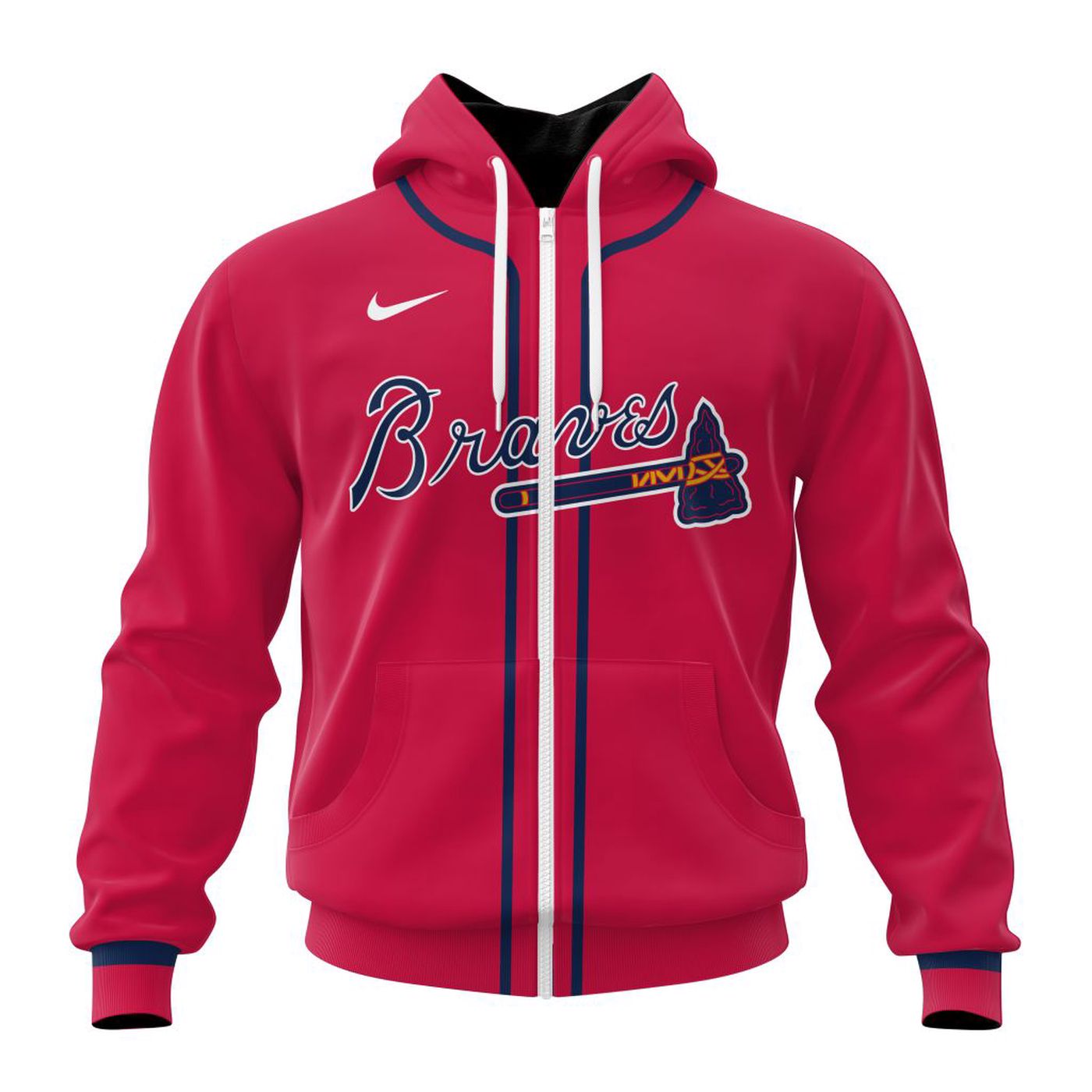 MLB Atlanta Braves Personalized Alternate Kits 3d Printed Hoodie 3d Printed Hoodie