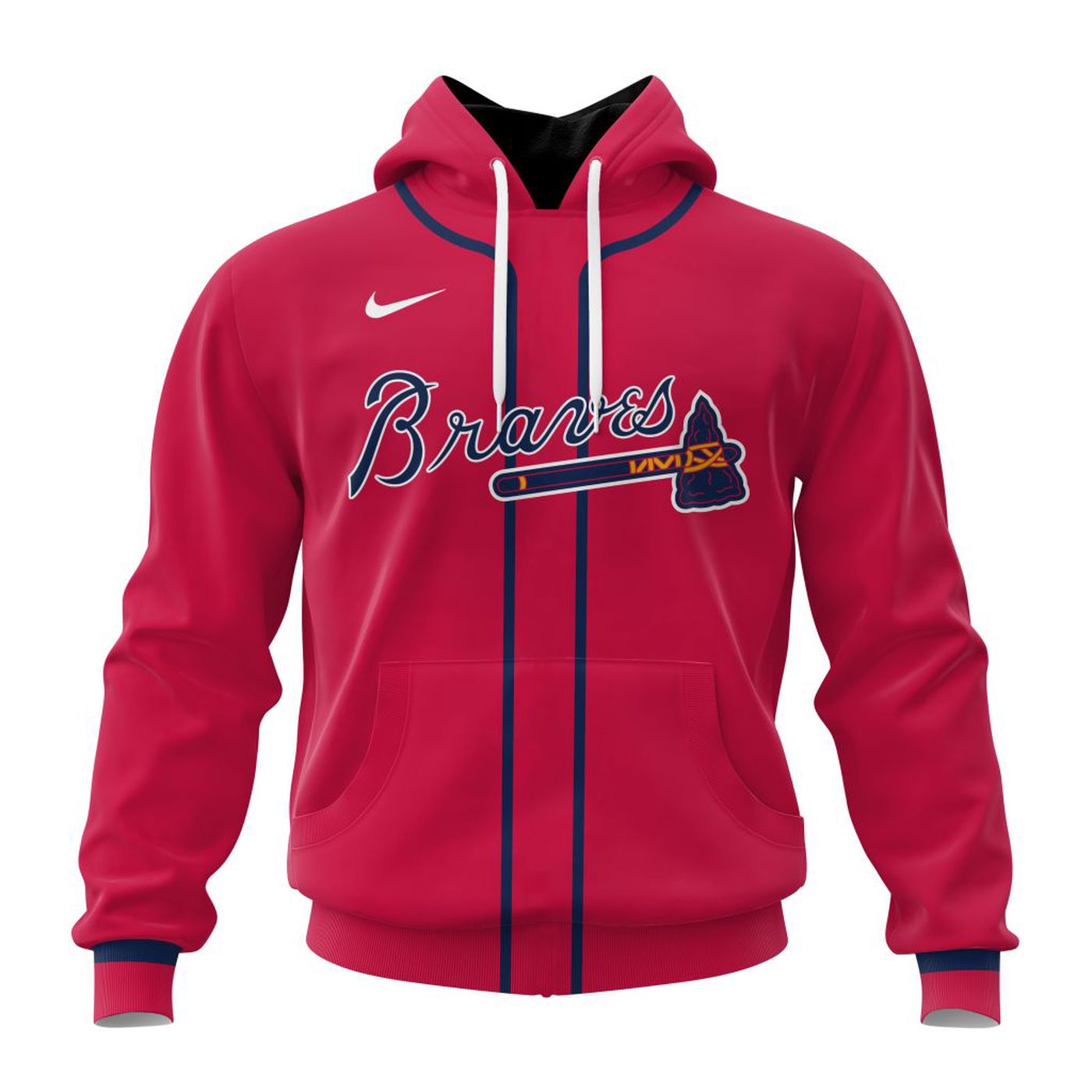 MLB Atlanta Braves Personalized Alternate Kits 3d Printed Hoodie 3d Printed Hoodie