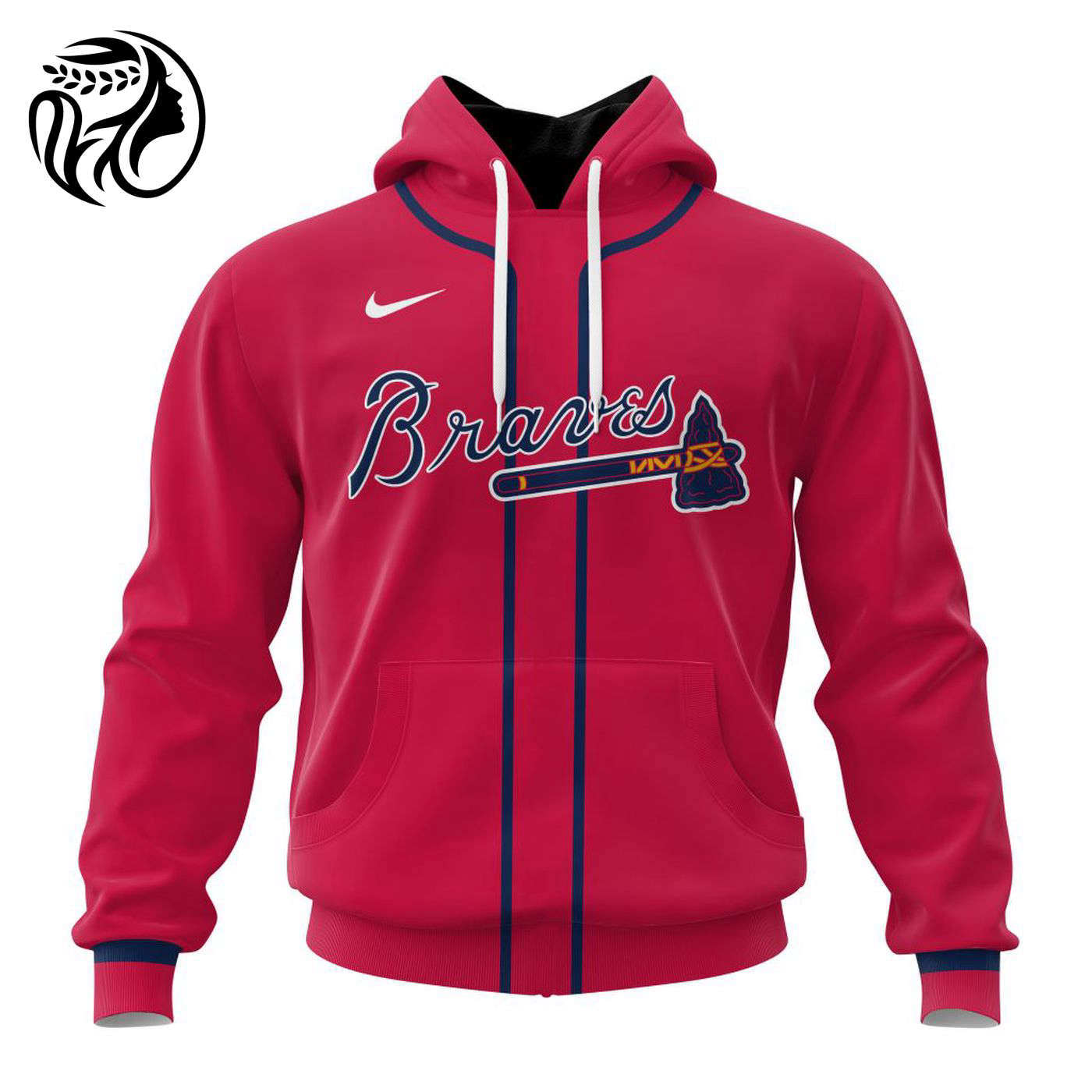 MLB Atlanta Braves Personalized Alternate Kits 3d Printed Hoodie 3d Printed Hoodie