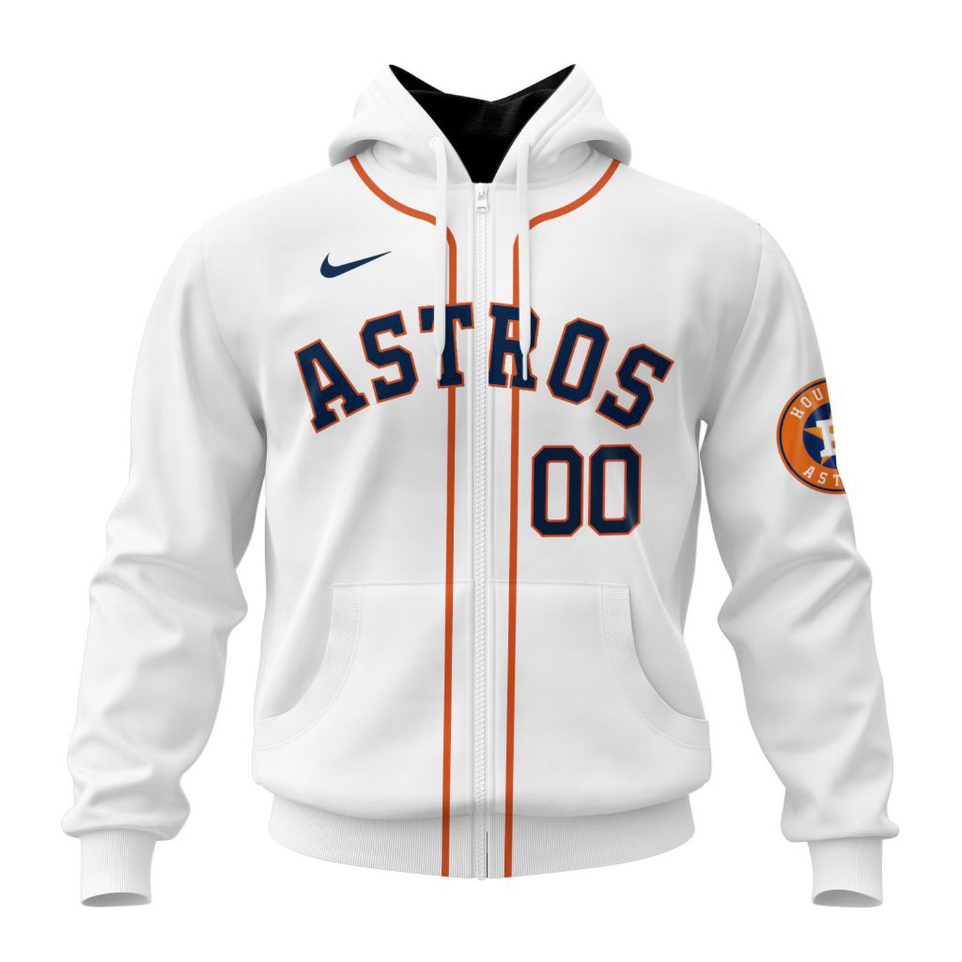 MLB Houston Astros Personalized 2024 Home Kits 3d Printed Hoodie 3d Printed Hoodie