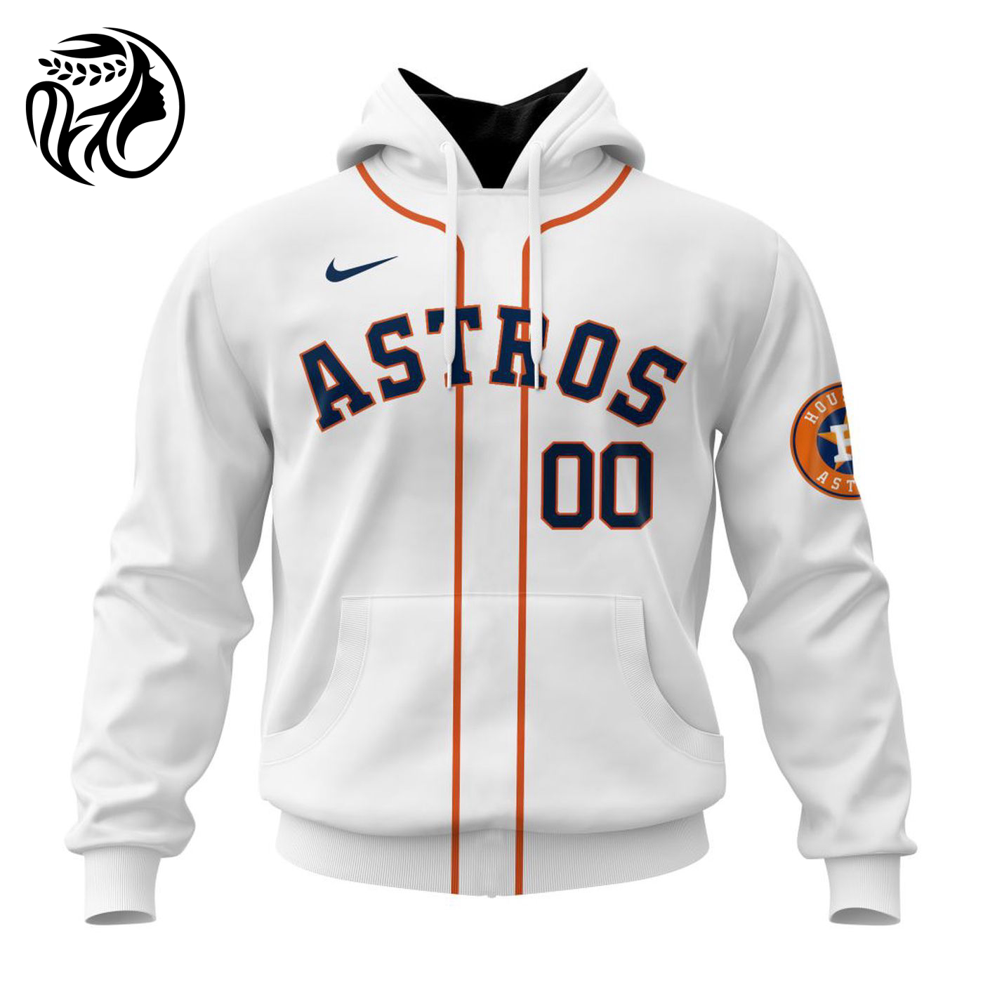 MLB Houston Astros Personalized 2024 Home Kits 3d Printed Hoodie 3d Printed Hoodie