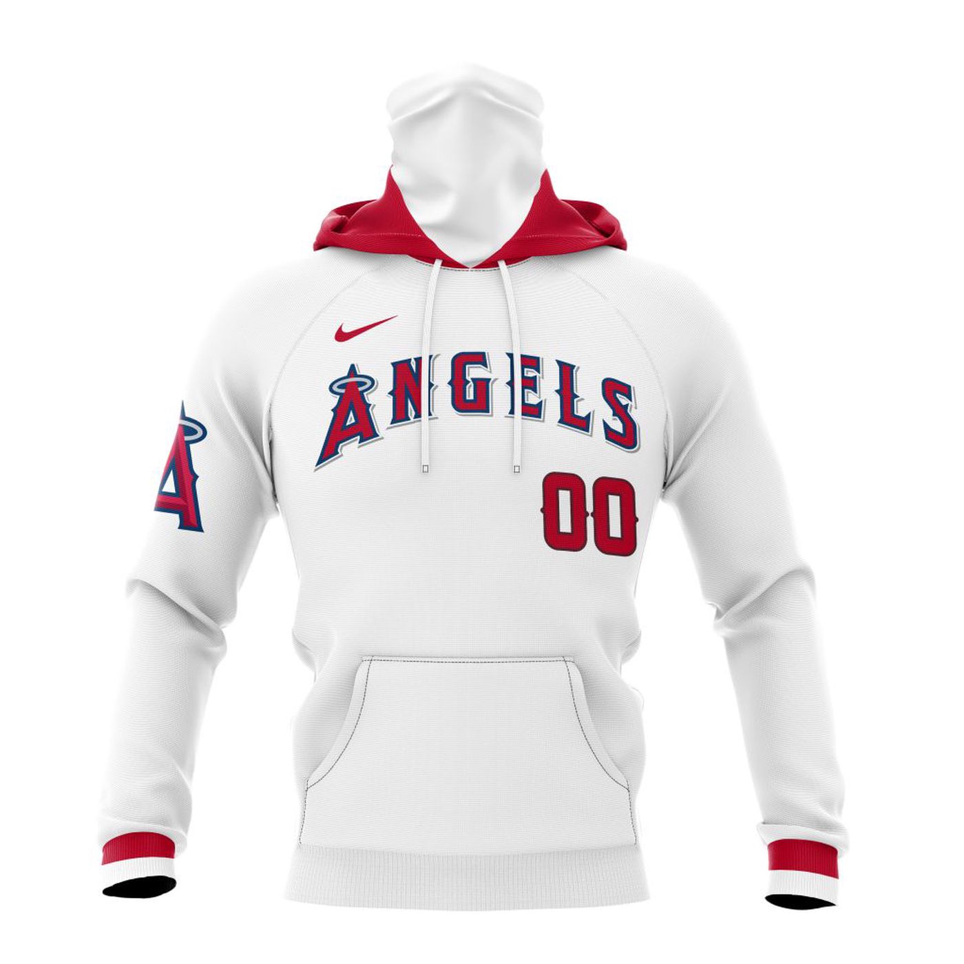 MLB Los Angeles Angels Personalized 2024 Home Kits 3d Printed Hoodie 3d Printed Hoodie