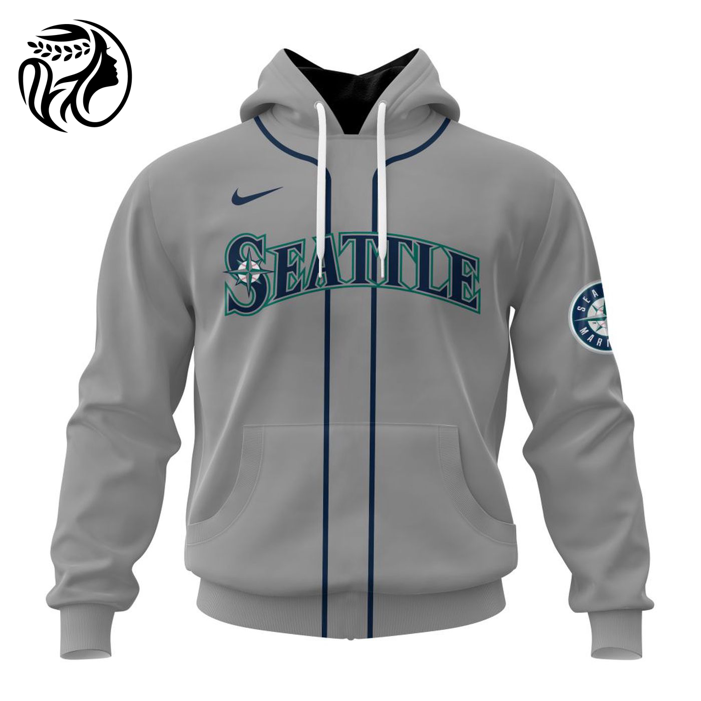 MLB Seattle Mariners Personalized 2024 Road Kits 3d Printed Hoodie 3d Printed Hoodie