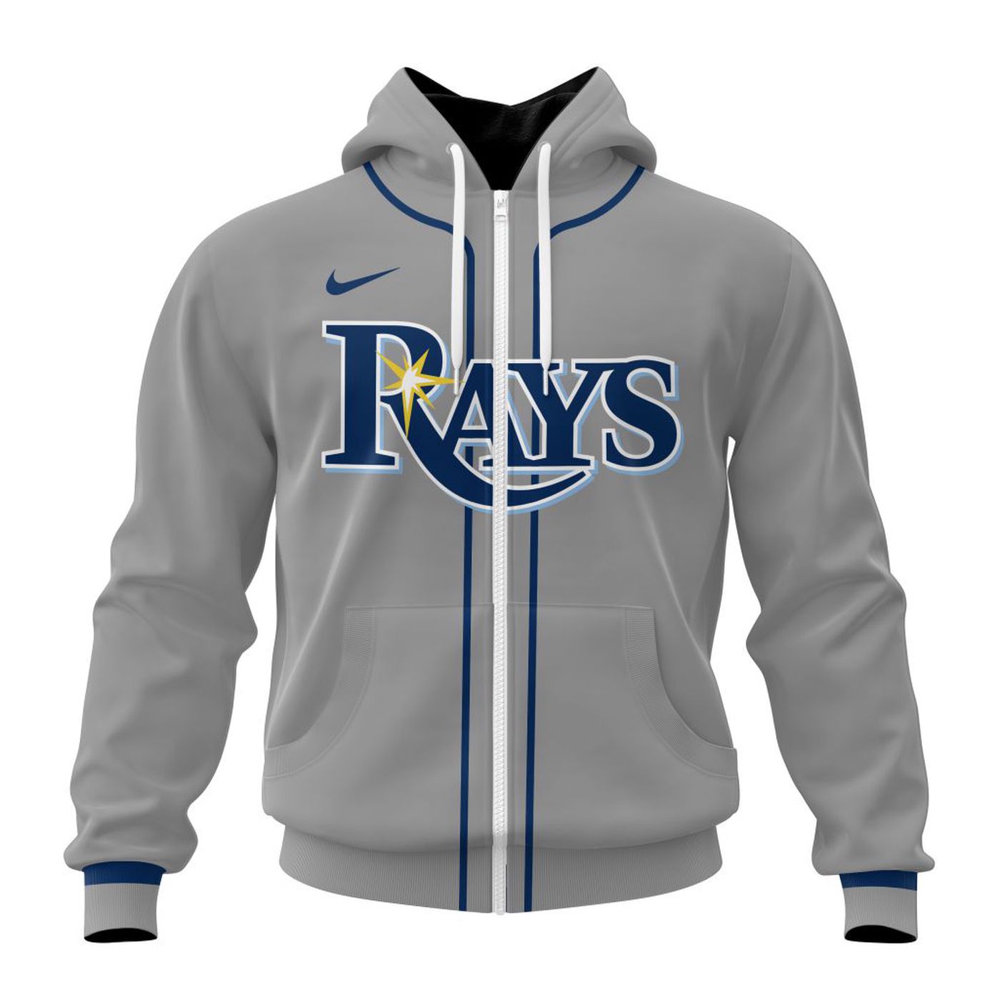 MLB Tampa Bay Rays Personalized 2024 Road Kits 3d Printed Hoodie 3d Printed Hoodie