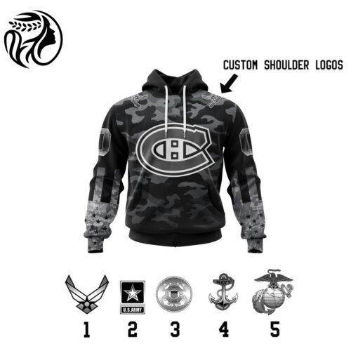 Montreal Canadiens Specialized Kits With Camo Color And You Can Customs YourService Branches 3d Printed Hoodie 3d Printed Hoodie