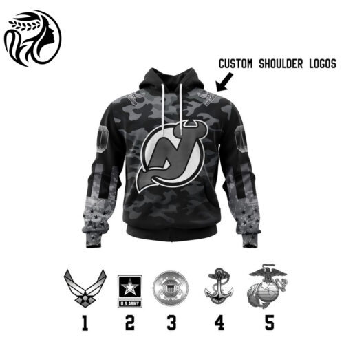 New Jersey Devils | Specialized Kits With Camo Color And You Can Customs YourService Branches 3d Printed Hoodie 3d Printed Hoodie