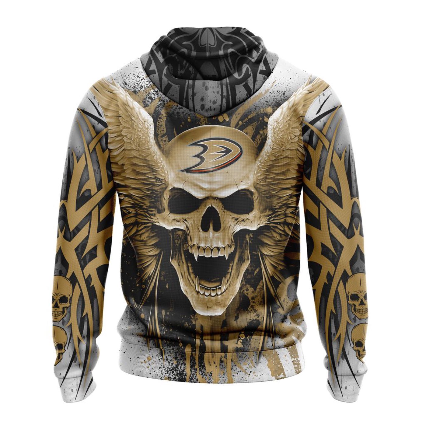 NHL Anaheim Ducks Special Kits With Skull Art ST2202 3d Printed Hoodie 3d Printed Hoodie