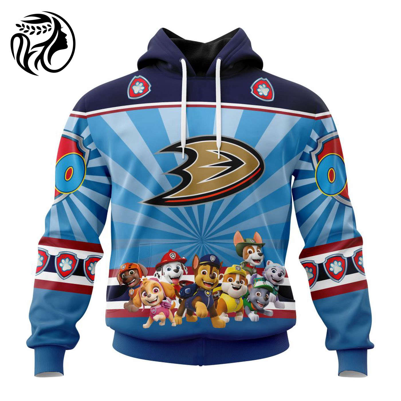NHL Anaheim Ducks Special Paw Patrol Kits ST2201 3d Printed Hoodie 3d Printed Hoodie