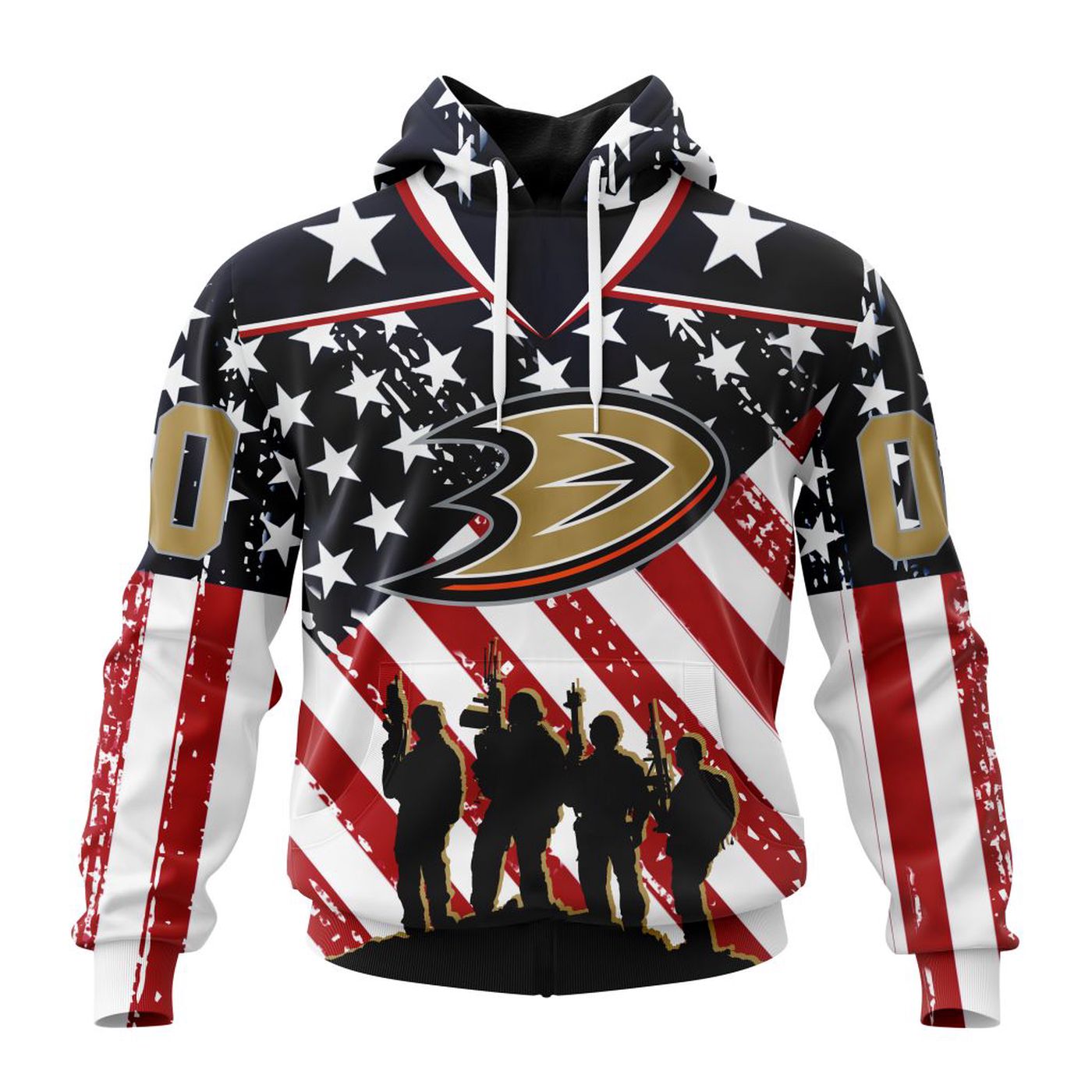 NHL Anaheim Ducks | Specialized Kits For Honor US’s Military 3d Printed Hoodie 3d Printed Hoodie