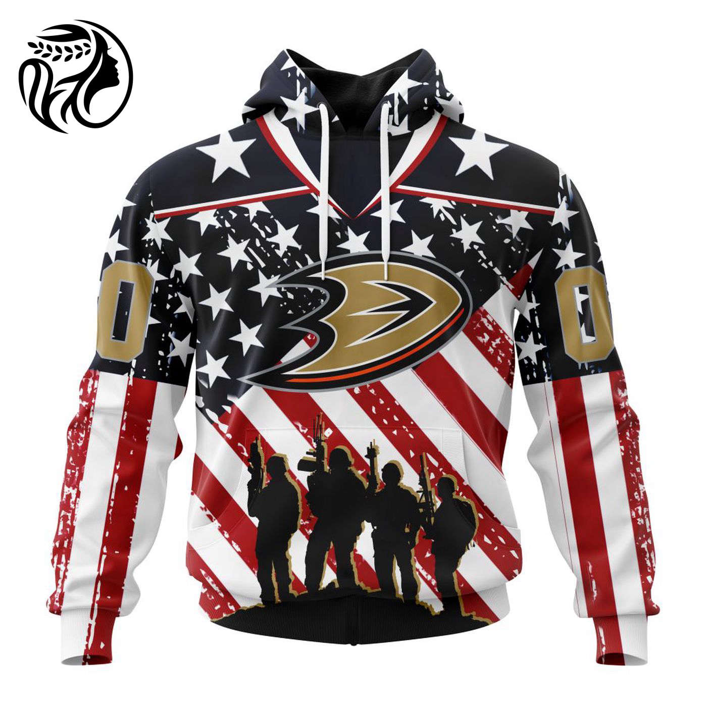 NHL Anaheim Ducks | Specialized Kits For Honor US’s Military 3d Printed Hoodie 3d Printed Hoodie