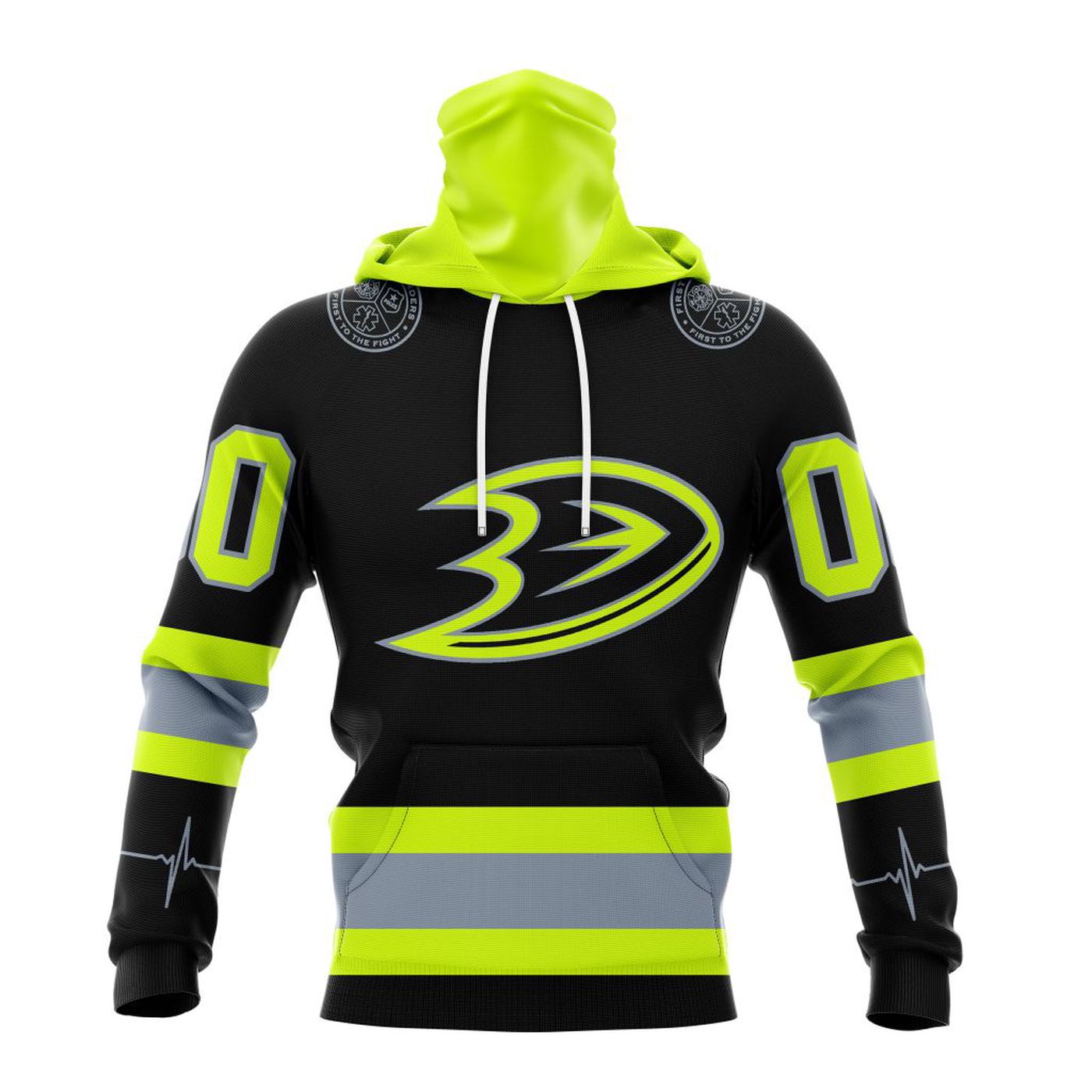 NHL Anaheim Ducks | Specialized Unisex Kits With FireFighter Uniforms Color 3d Printed Hoodie 3d Printed Hoodie