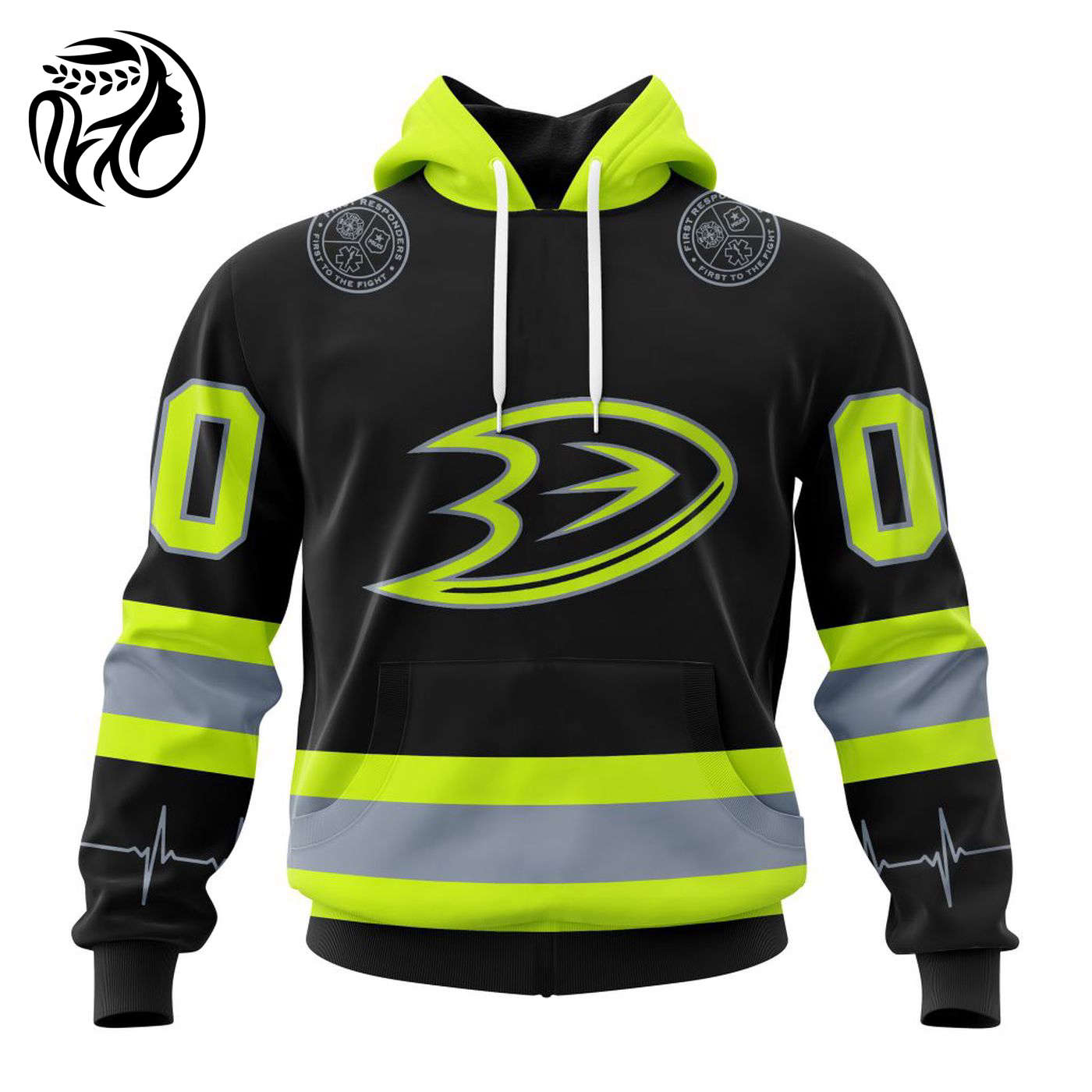 NHL Anaheim Ducks | Specialized Unisex Kits With FireFighter Uniforms Color 3d Printed Hoodie 3d Printed Hoodie