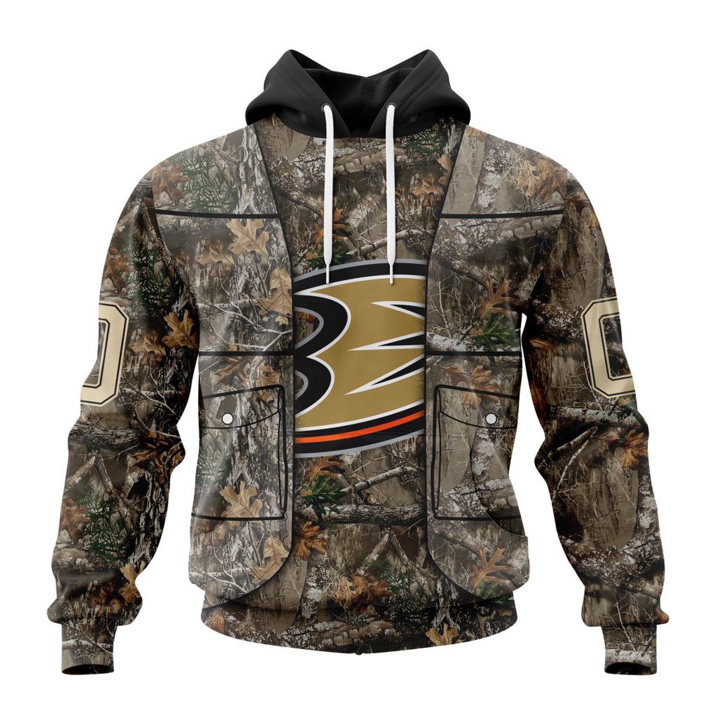 NHL Anaheim Ducks | Specialized Unisex Vest Kits With Realtree Camo 3d Printed Hoodie 3d Printed Hoodie