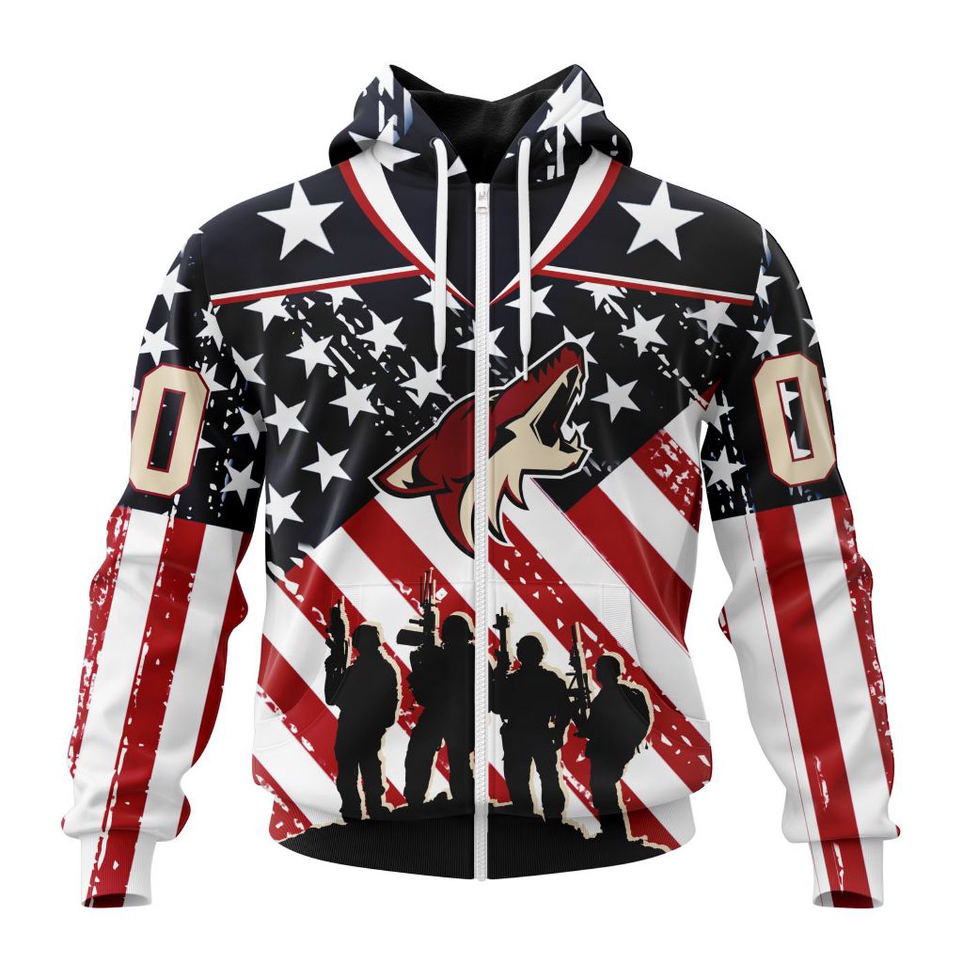 NHL Arizona Coyotes | Specialized Kits For Honor US’s Military 3d Printed Hoodie 3d Printed Hoodie