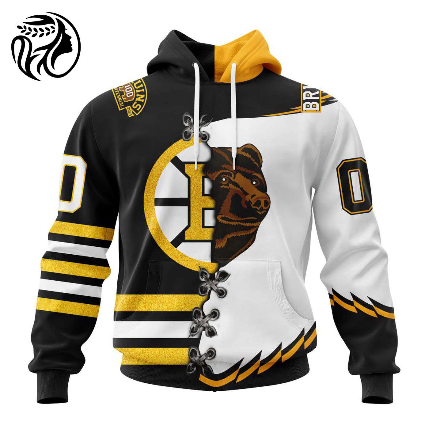 NHL Boston Bruins Special Home Mix Reverse Retro Personalized Kits 3d Printed Hoodie 3d Printed Hoodie