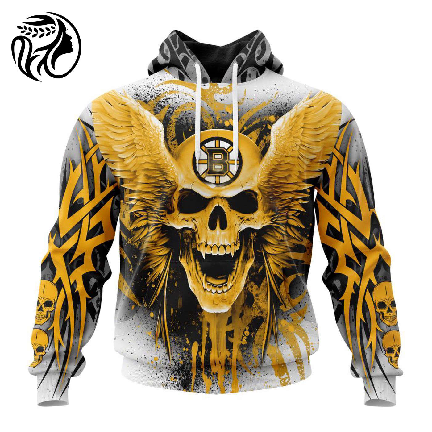 NHL Boston Bruins Special Kits With Skull Art ST2202 3d Printed Hoodie 3d Printed Hoodie