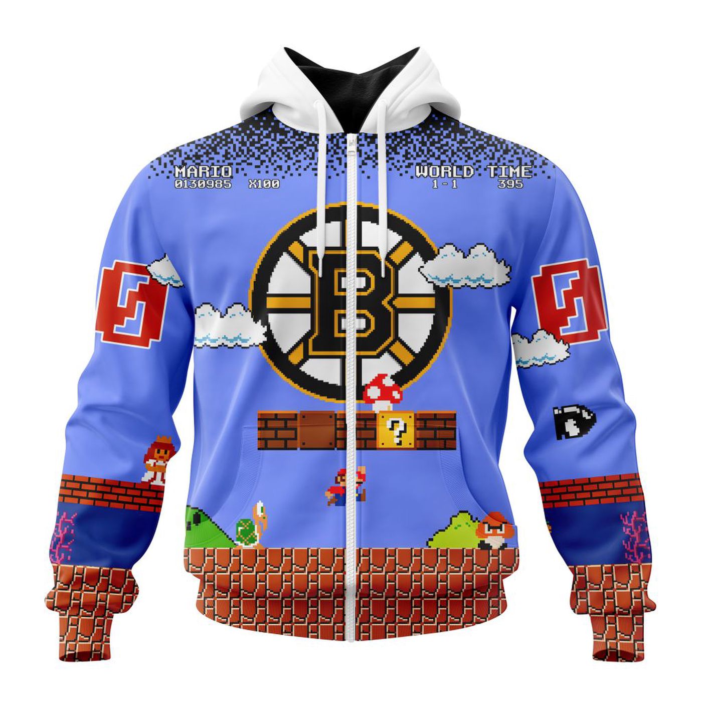 NHL Boston Bruins Special Kits With Super Mario Game Design 3d Printed Hoodie 3d Printed Hoodie NHL Boston Bruins Special Kits With Super Mario Game Design 3d Printed Hoodie 3d Printed Hoodie