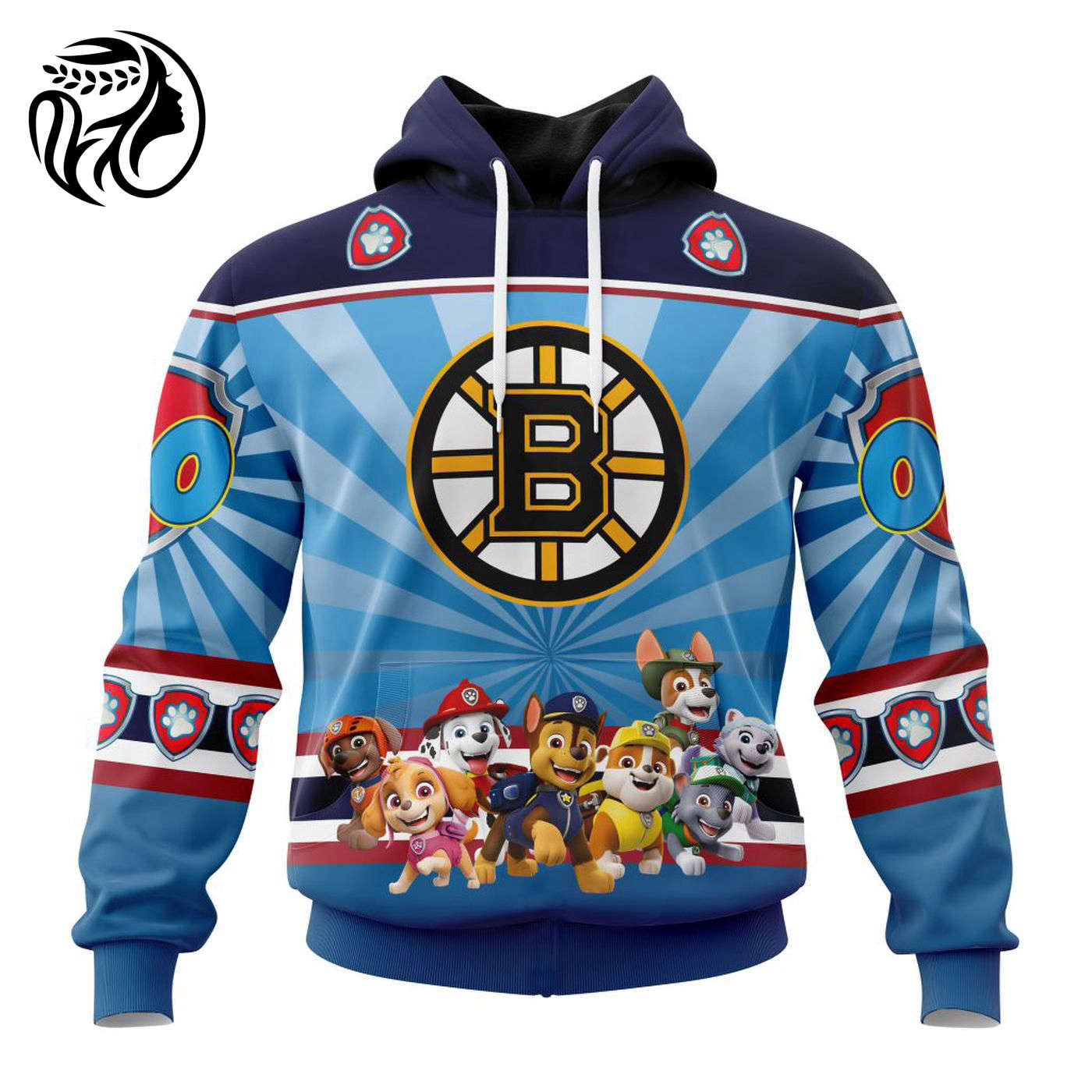 NHL Boston Bruins Special Paw Patrol Kits ST2201 3d Printed Hoodie 3d Printed Hoodie