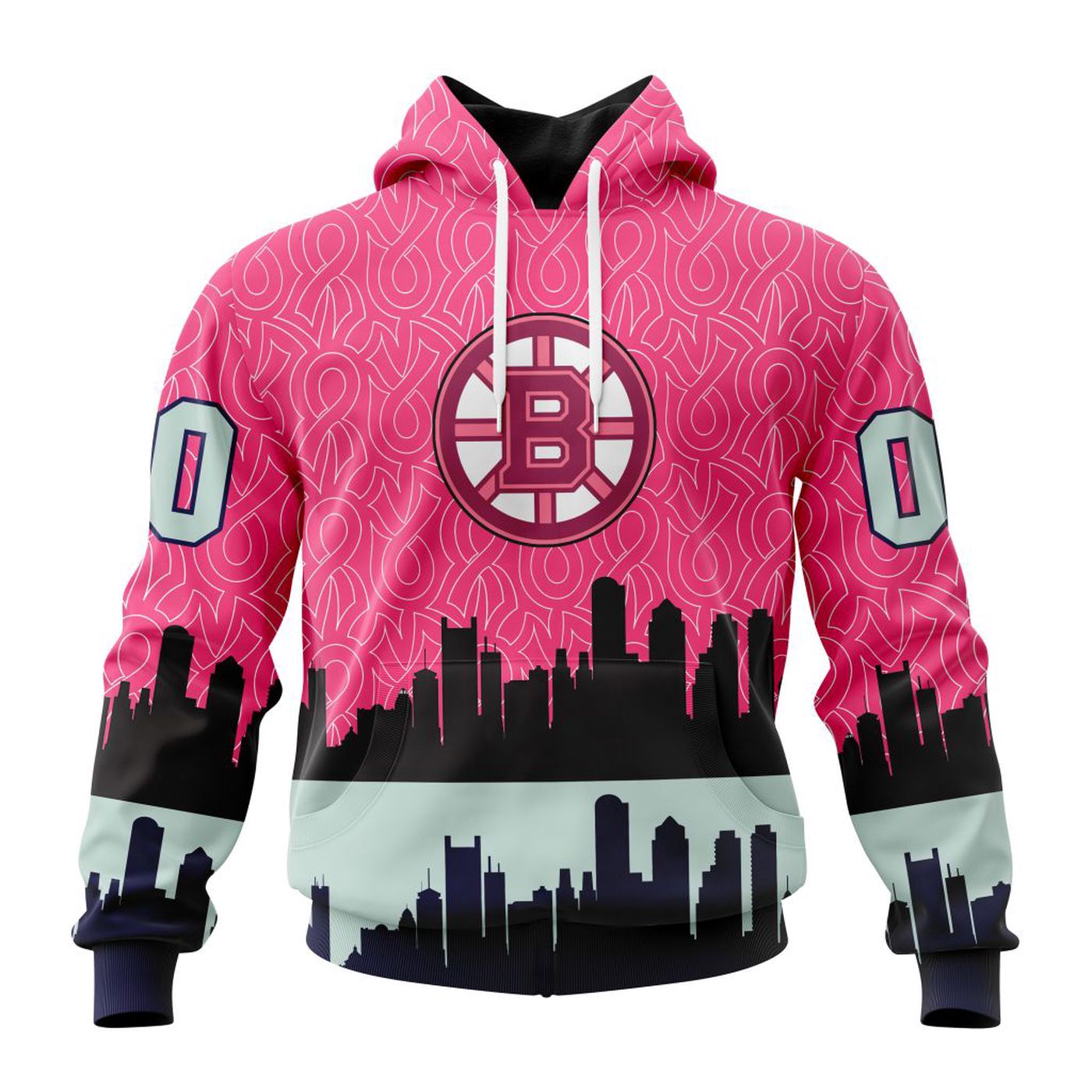 NHL Boston Bruins Specialized Unisex Kits Hockey Fights Against Cancer V0222 3d Printed Hoodie 3d Printed Hoodie
