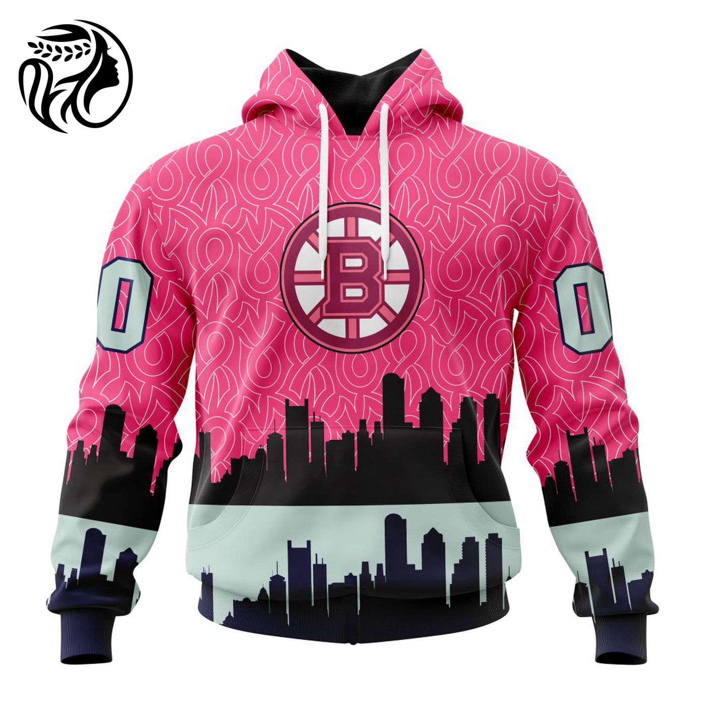 NHL Boston Bruins Specialized Unisex Kits Hockey Fights Against Cancer V0222 3d Printed Hoodie 3d Printed Hoodie
