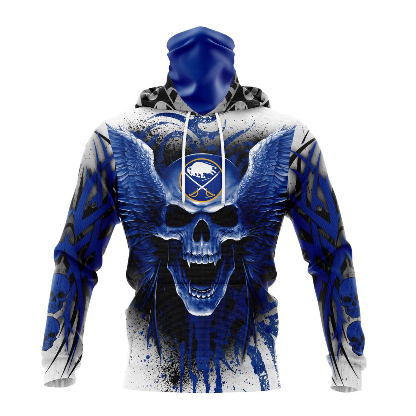 NHL Buffalo Sabres Special Kits With Skull Art ST2202 3d Printed Hoodie 3d Printed Hoodie
