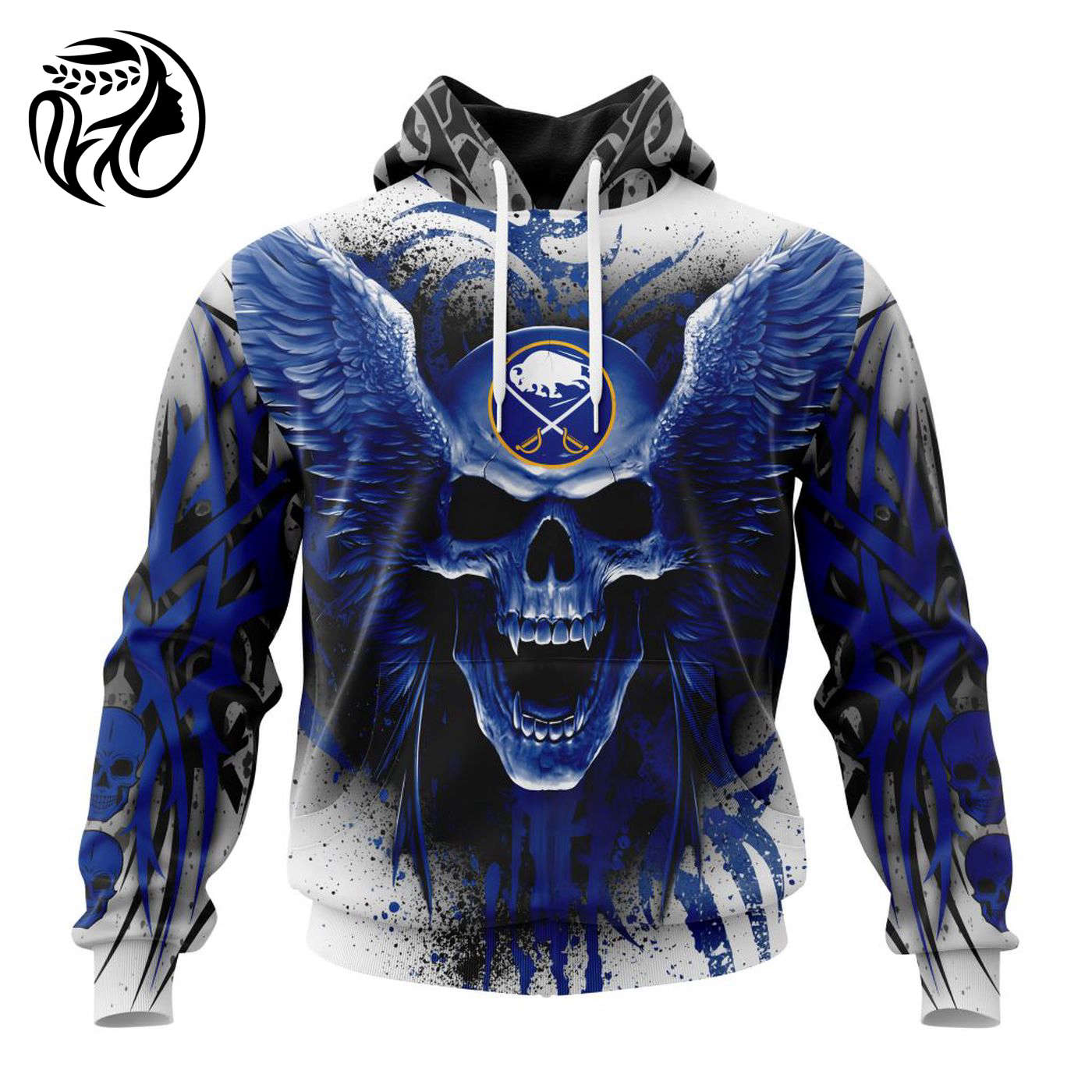 NHL Buffalo Sabres Special Kits With Skull Art ST2202 3d Printed Hoodie 3d Printed Hoodie