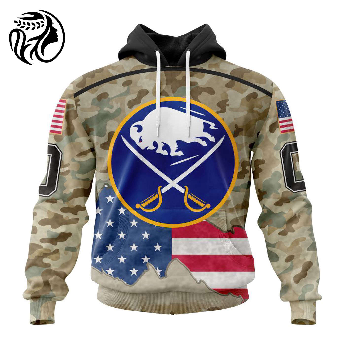 NHL Buffalo Sabres | Specialized Kits For United State With Camo Color 3d Printed Hoodie 3d Printed Hoodie